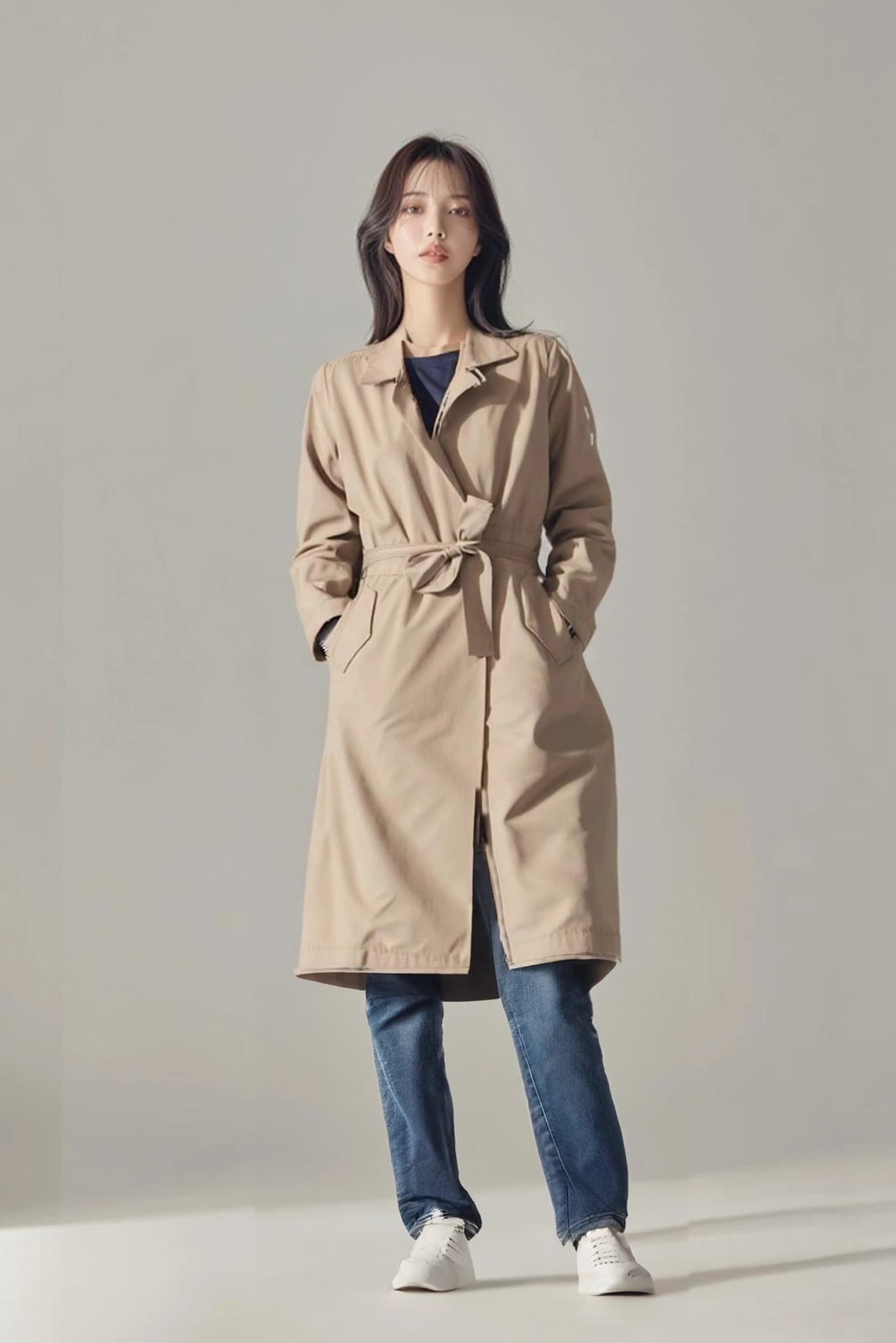 카라 트렌치 자켓