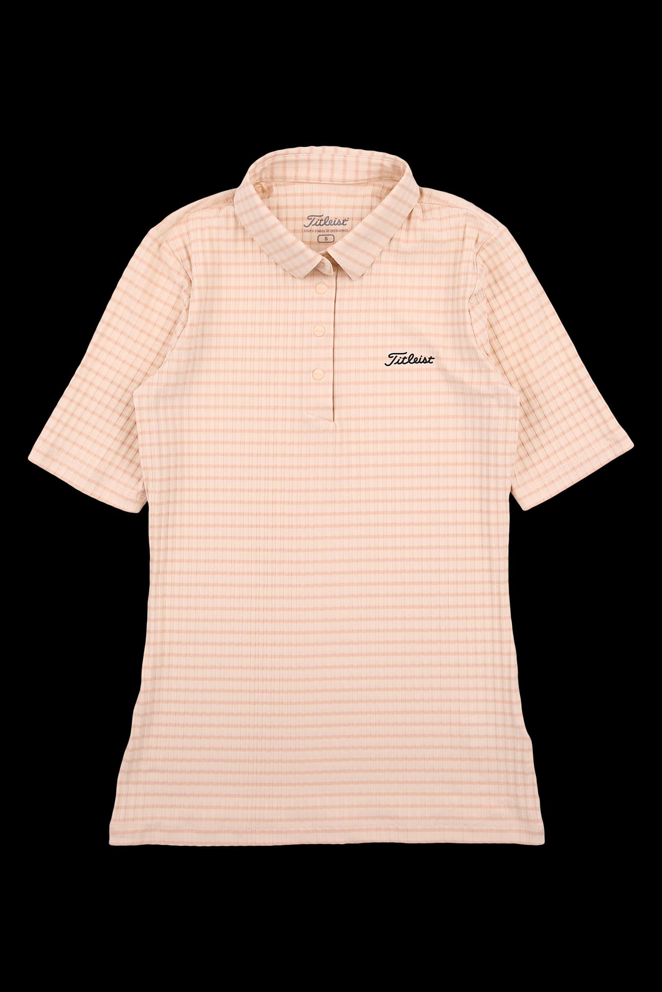 스트라이프 반팔 카라 티셔츠