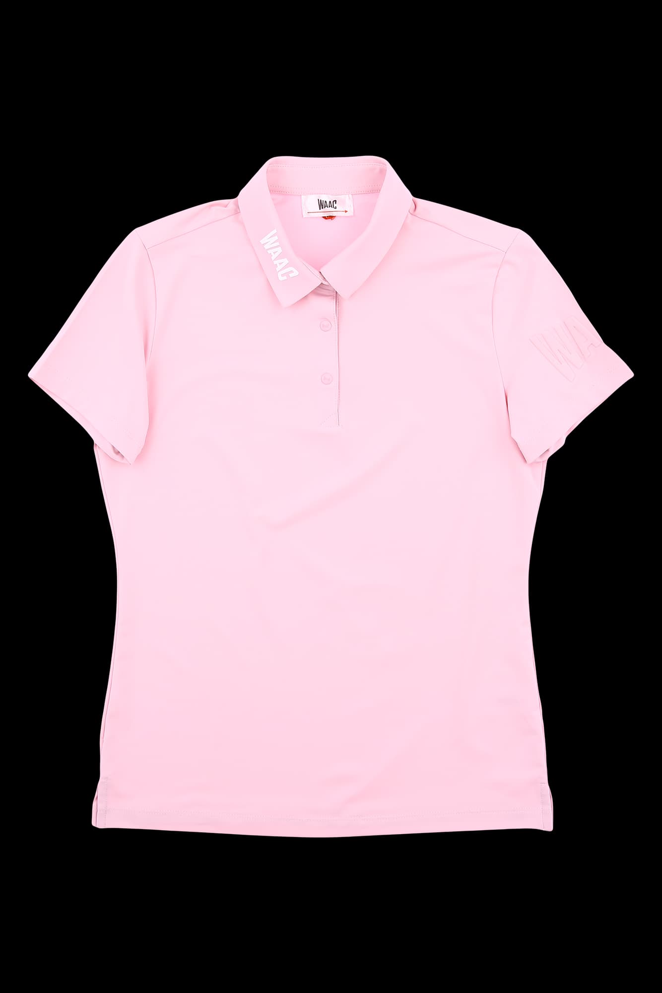 로고 패치 카라 반팔 티셔츠