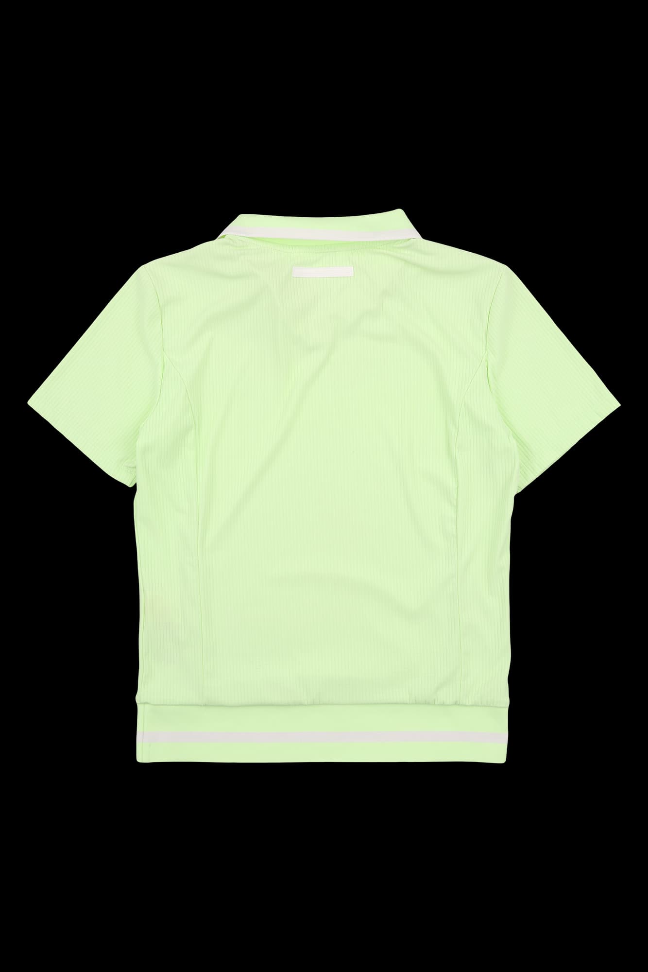 골지 반팔 카라 티셔츠