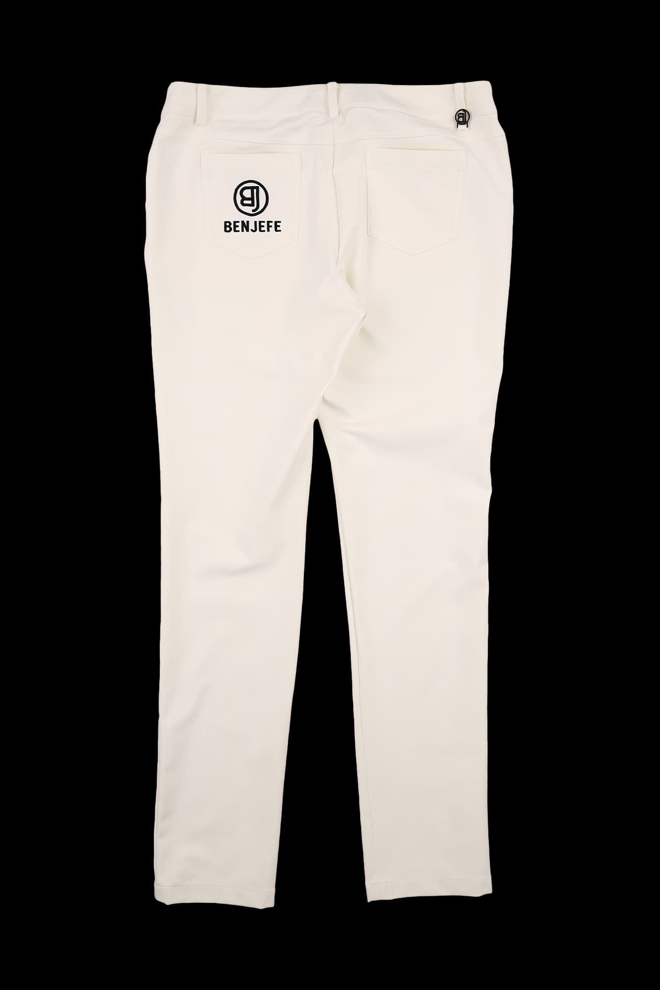 로고 자수 투버튼 롱팬츠