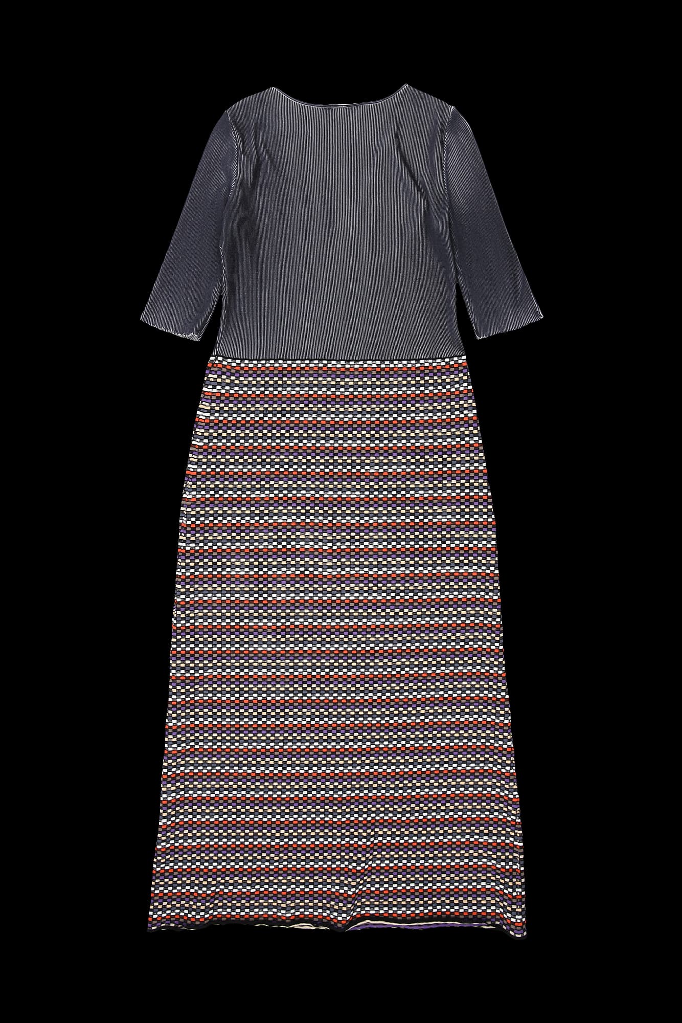 멀티 골지 롱 원피스