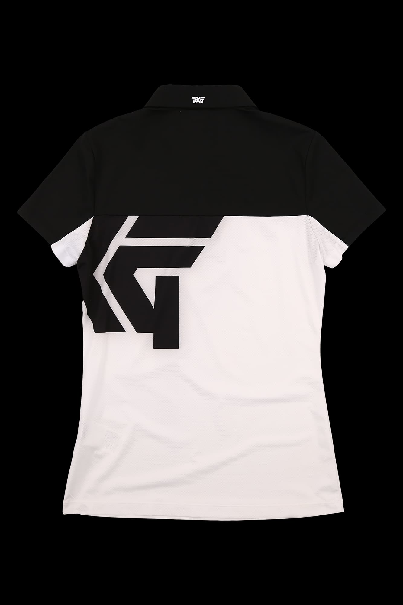 배색 펀칭 반팔 카라 티셔츠