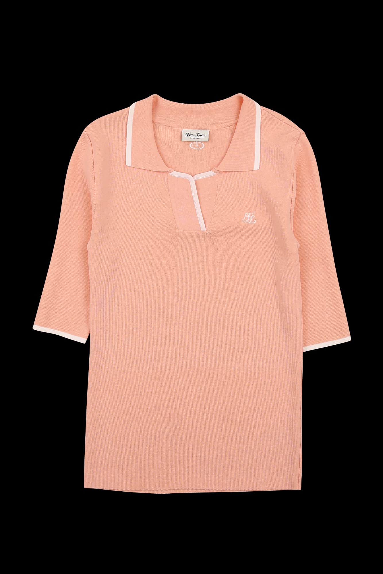 카라 반팔 니트 