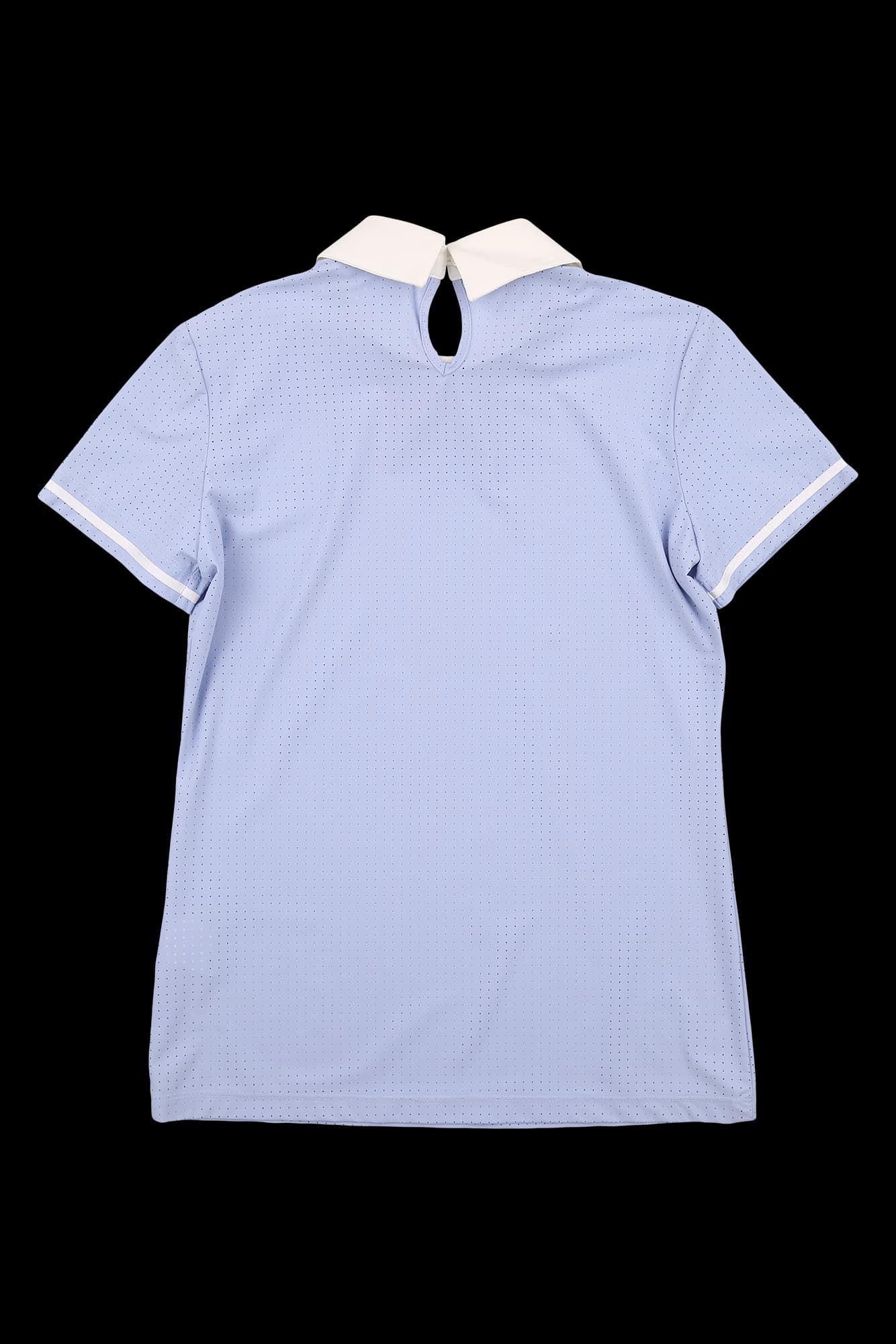 펀칭 배색 카라 반팔 티셔츠