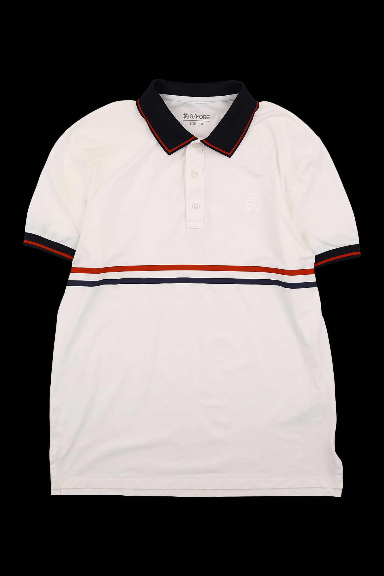 [남성] 배색 라인 카라 반팔 티셔츠