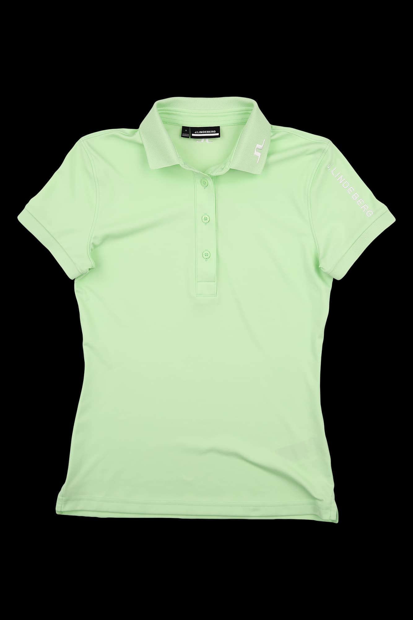 로고 자수 카라 반팔 티셔츠