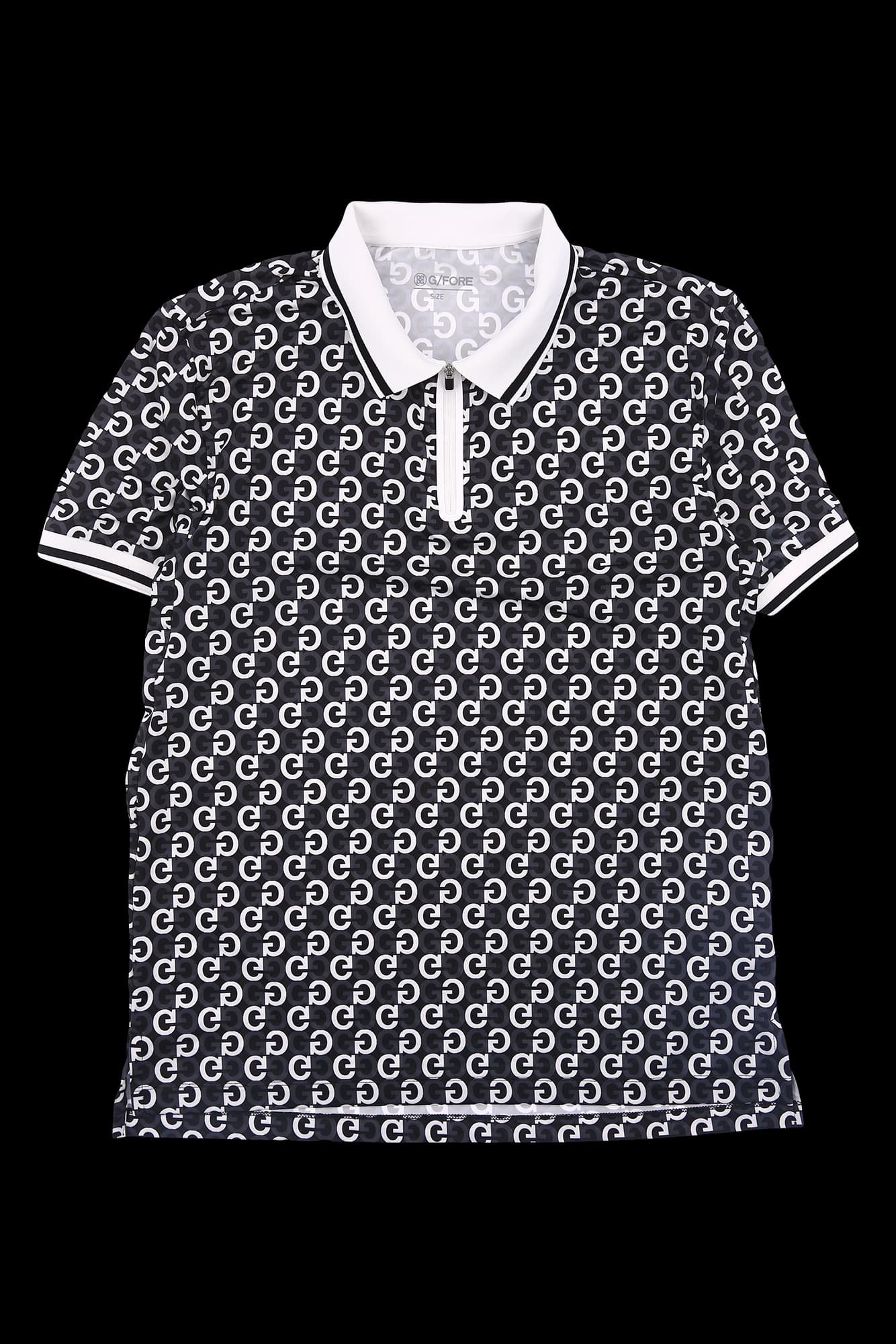 [남성] 로고 패턴 카라 반팔 티셔츠