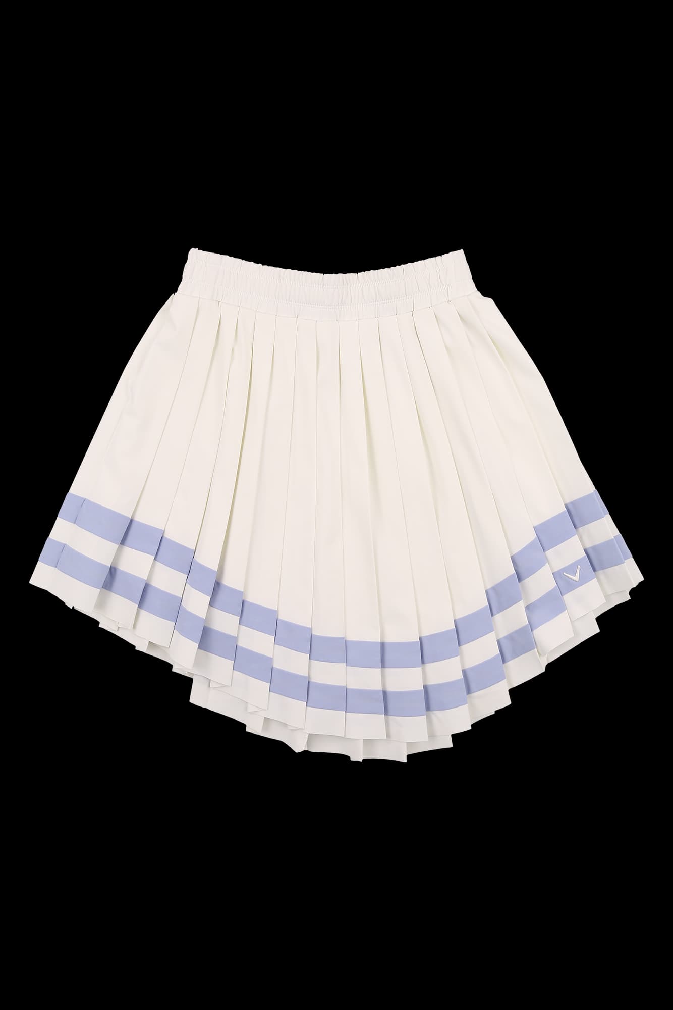 언발 플리츠 스커트