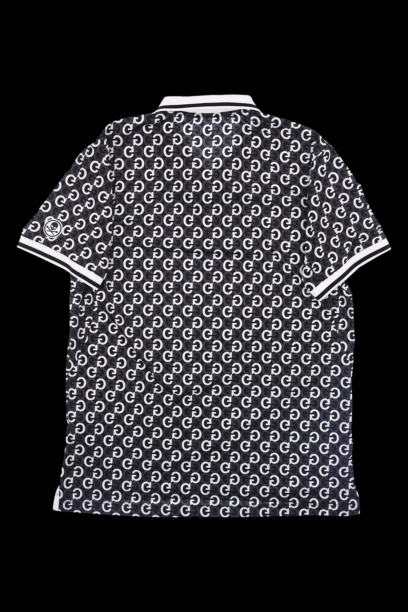 [남성] 로고 패턴 카라 반팔 티셔츠