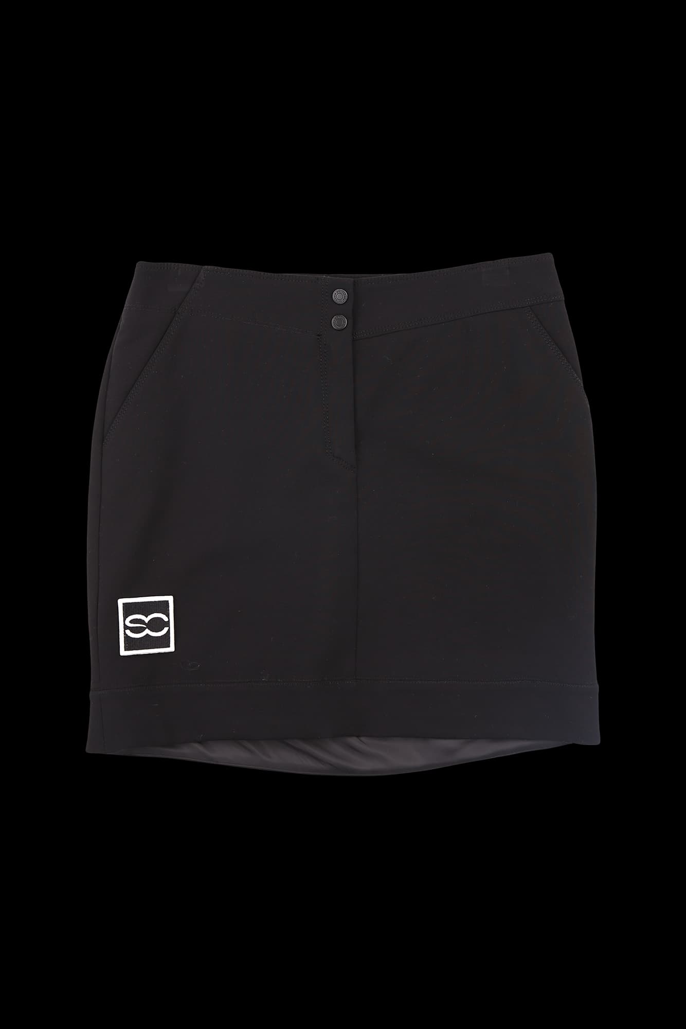 로고 패치 스커트