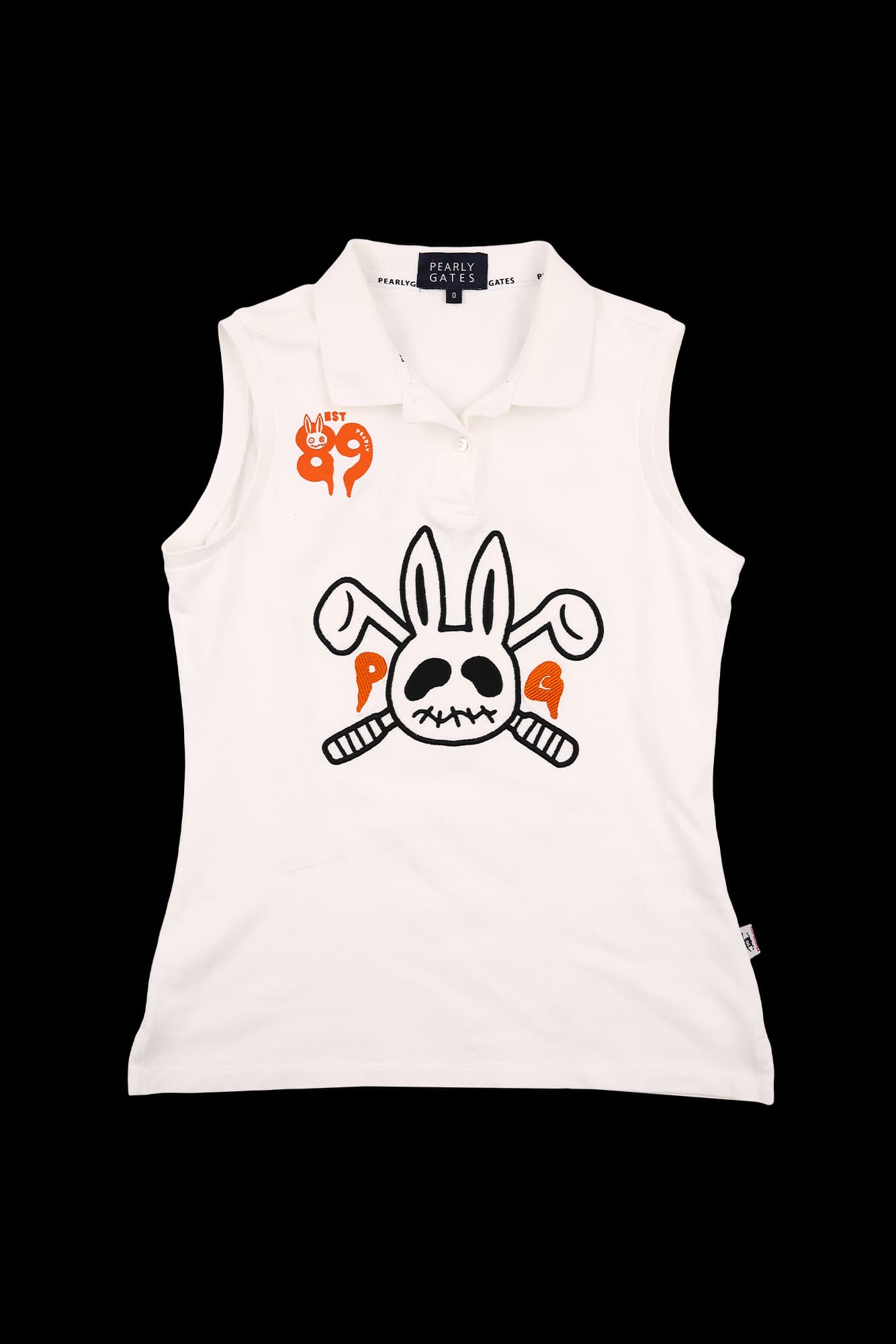 로고 패치 카라 슬리브리스 티셔츠