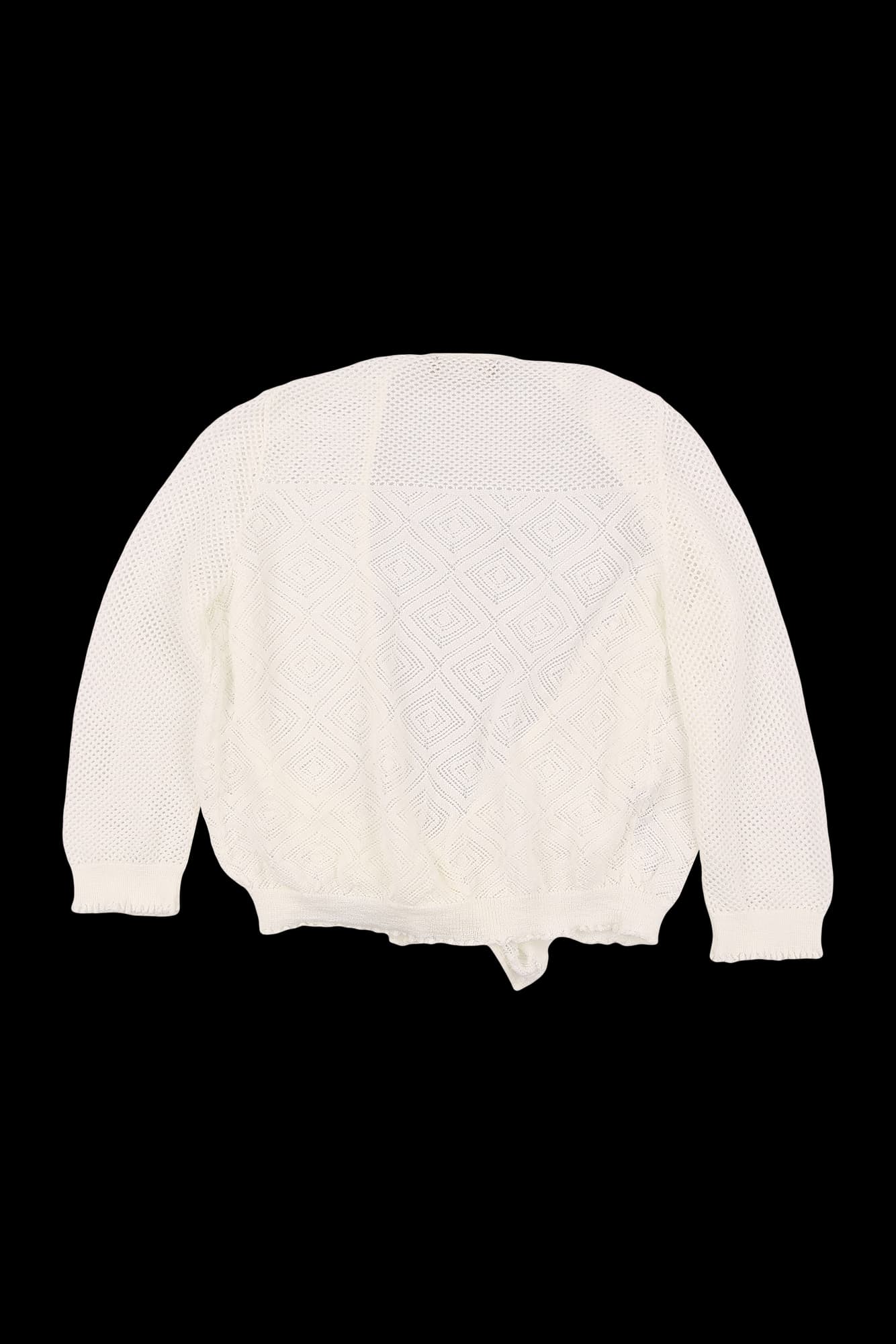 짜임 반팔 니트 가디건