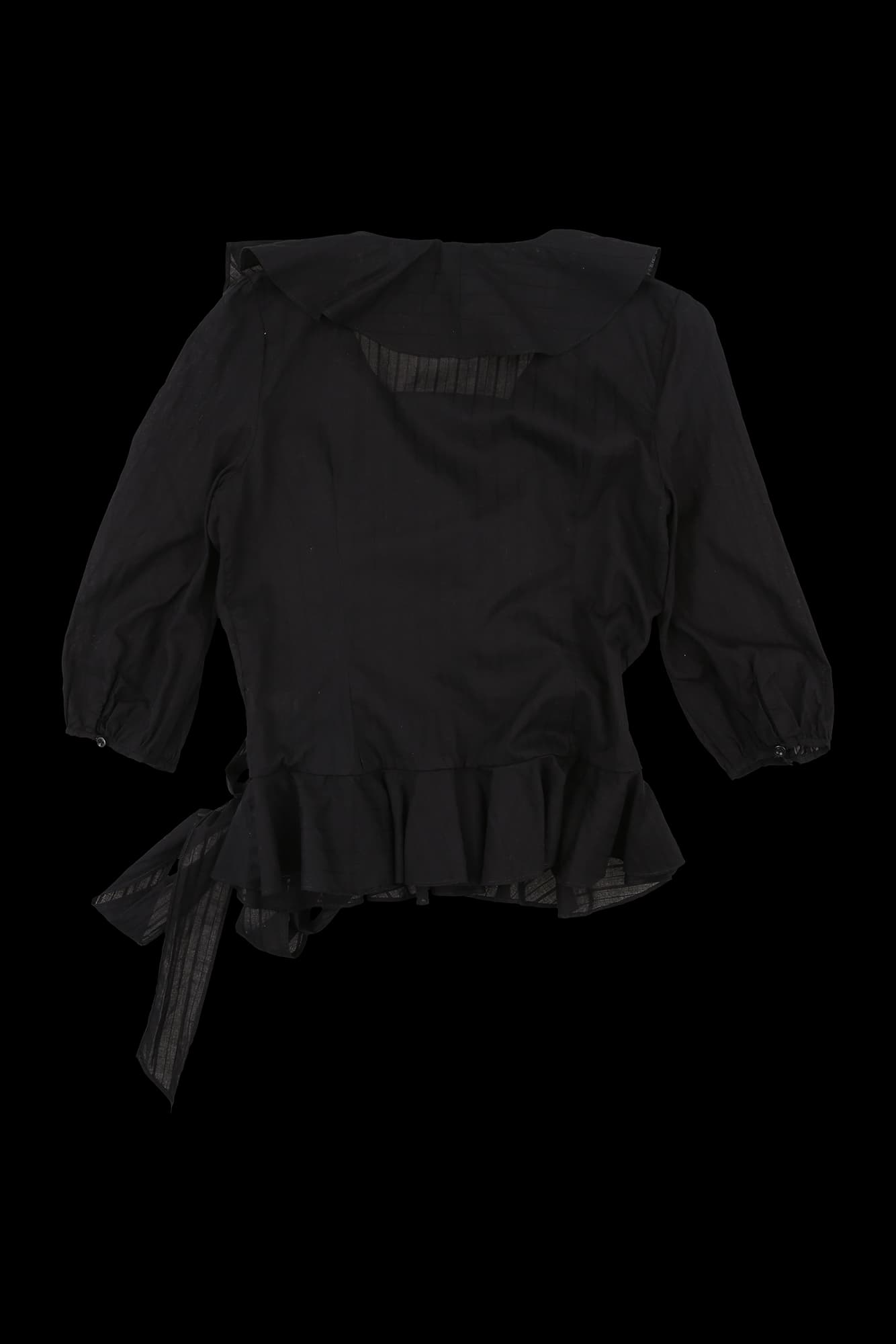 프릴 랩 블라우스