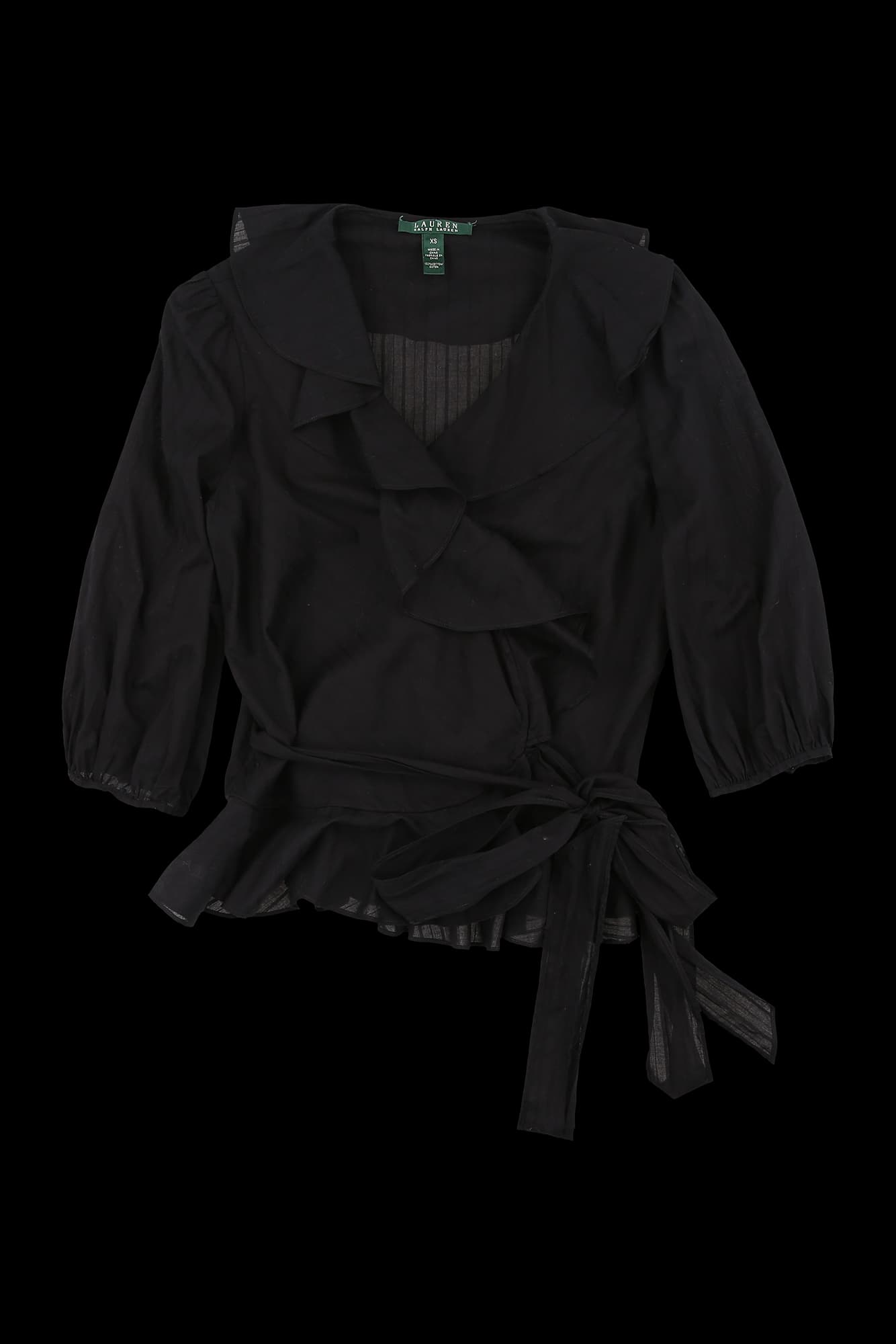 프릴 랩 블라우스