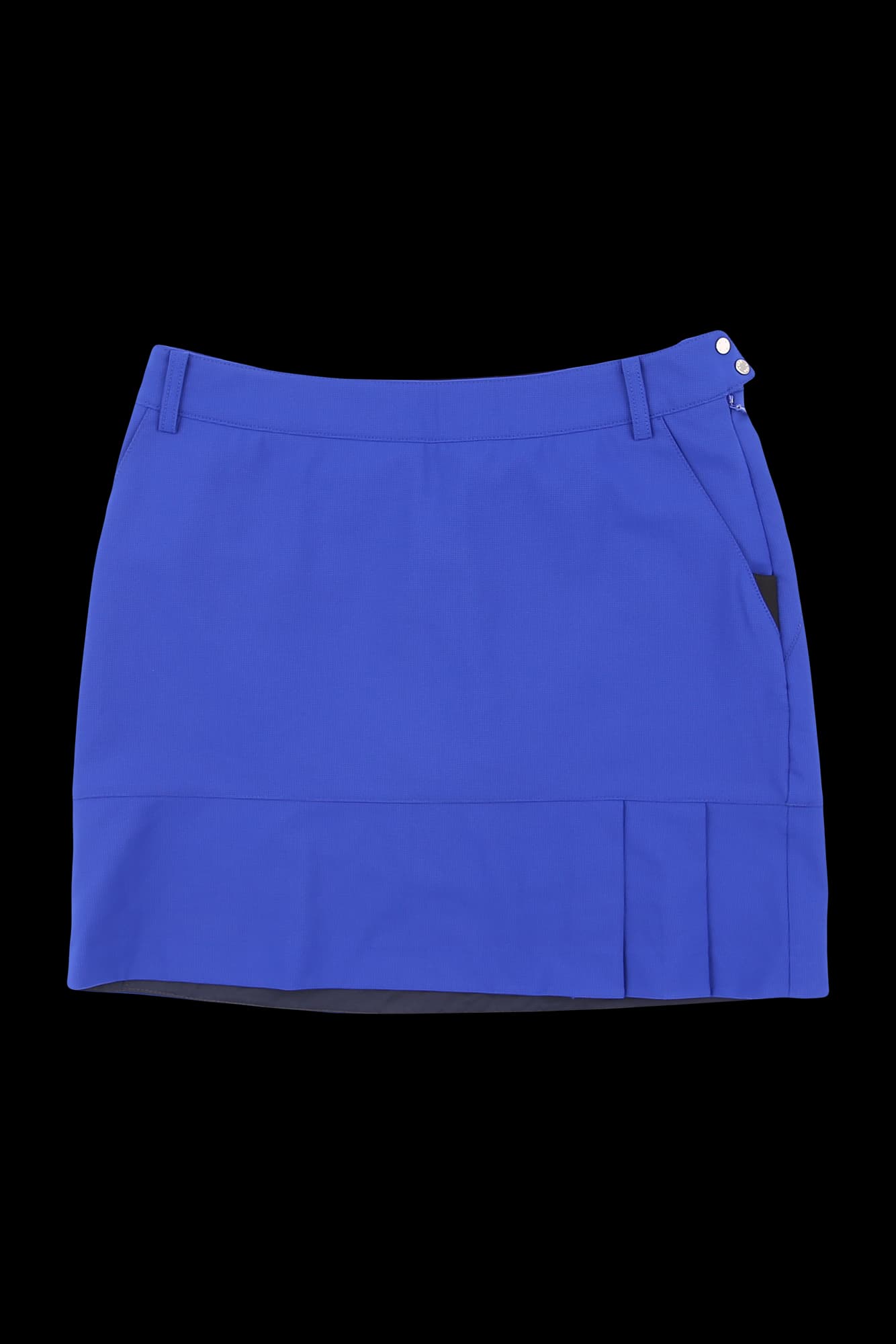 포인트 플리츠 스커트