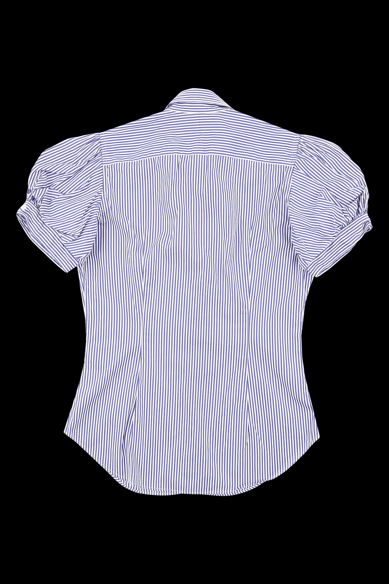 퍼프 소매 반팔 셔츠