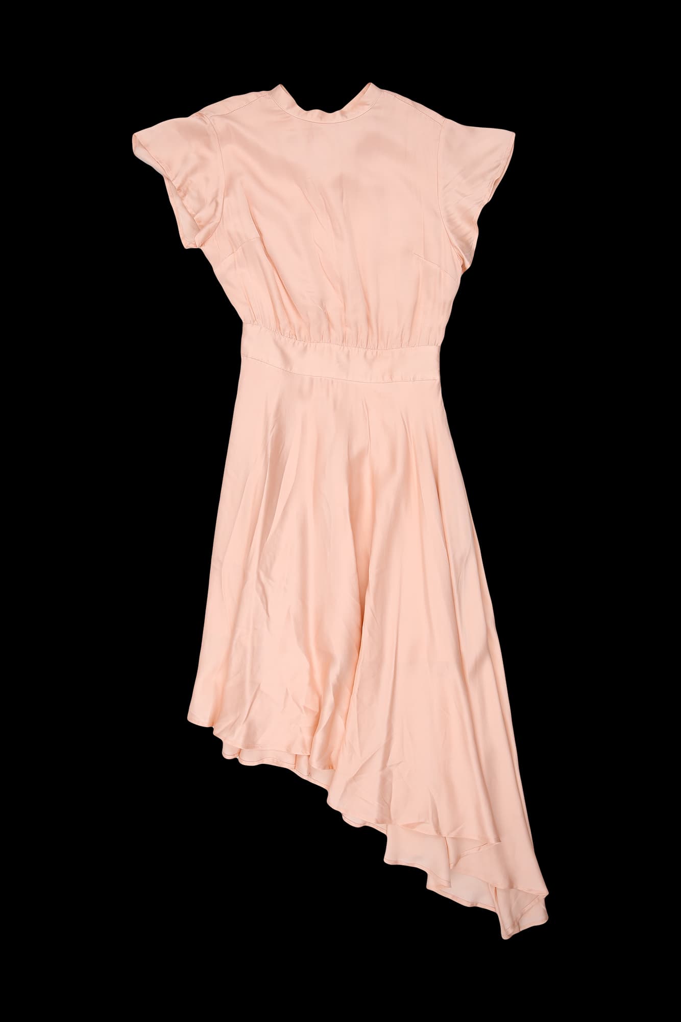 언발 미디 원피스