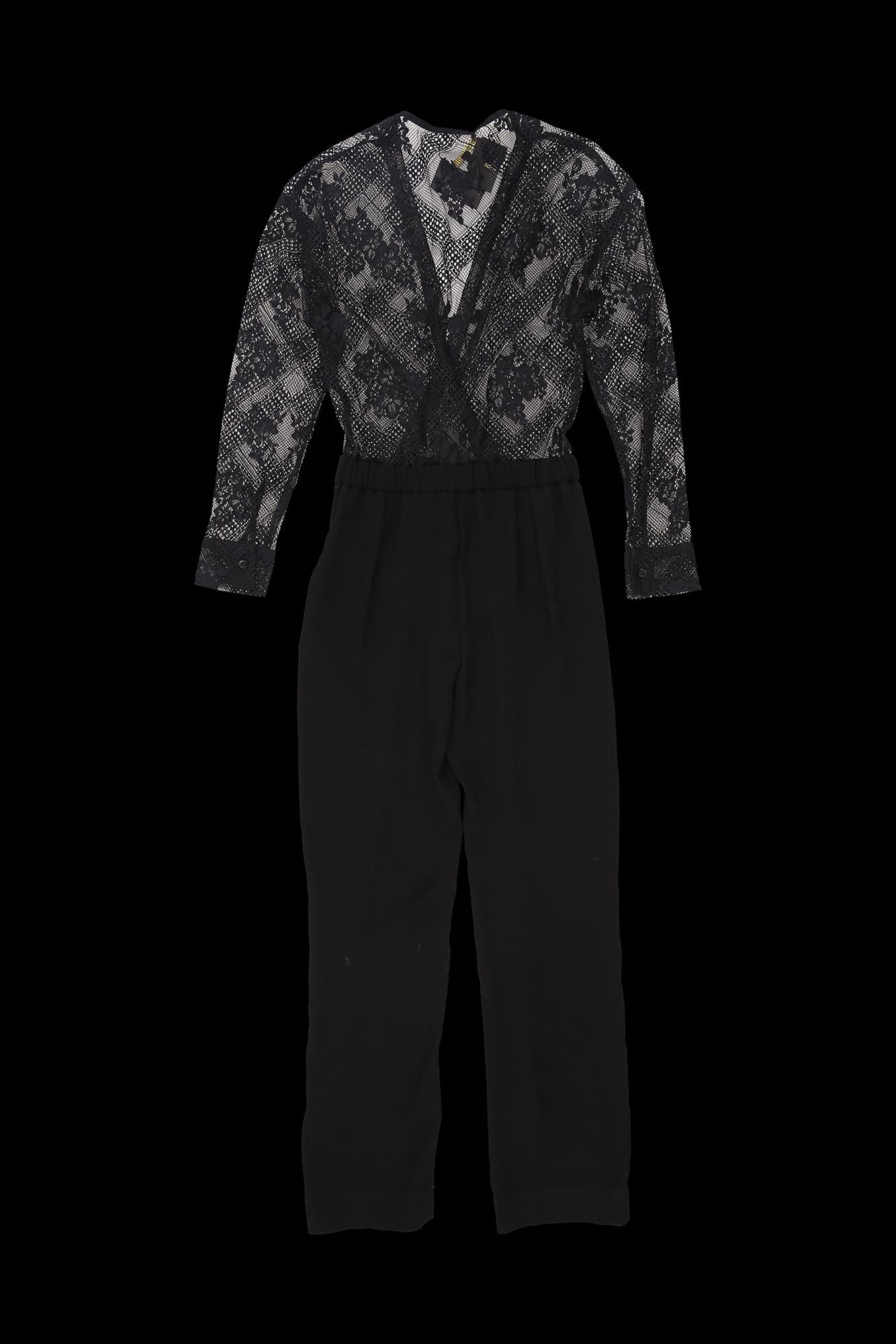 [새상품] 레이스 긴팔 점프수트