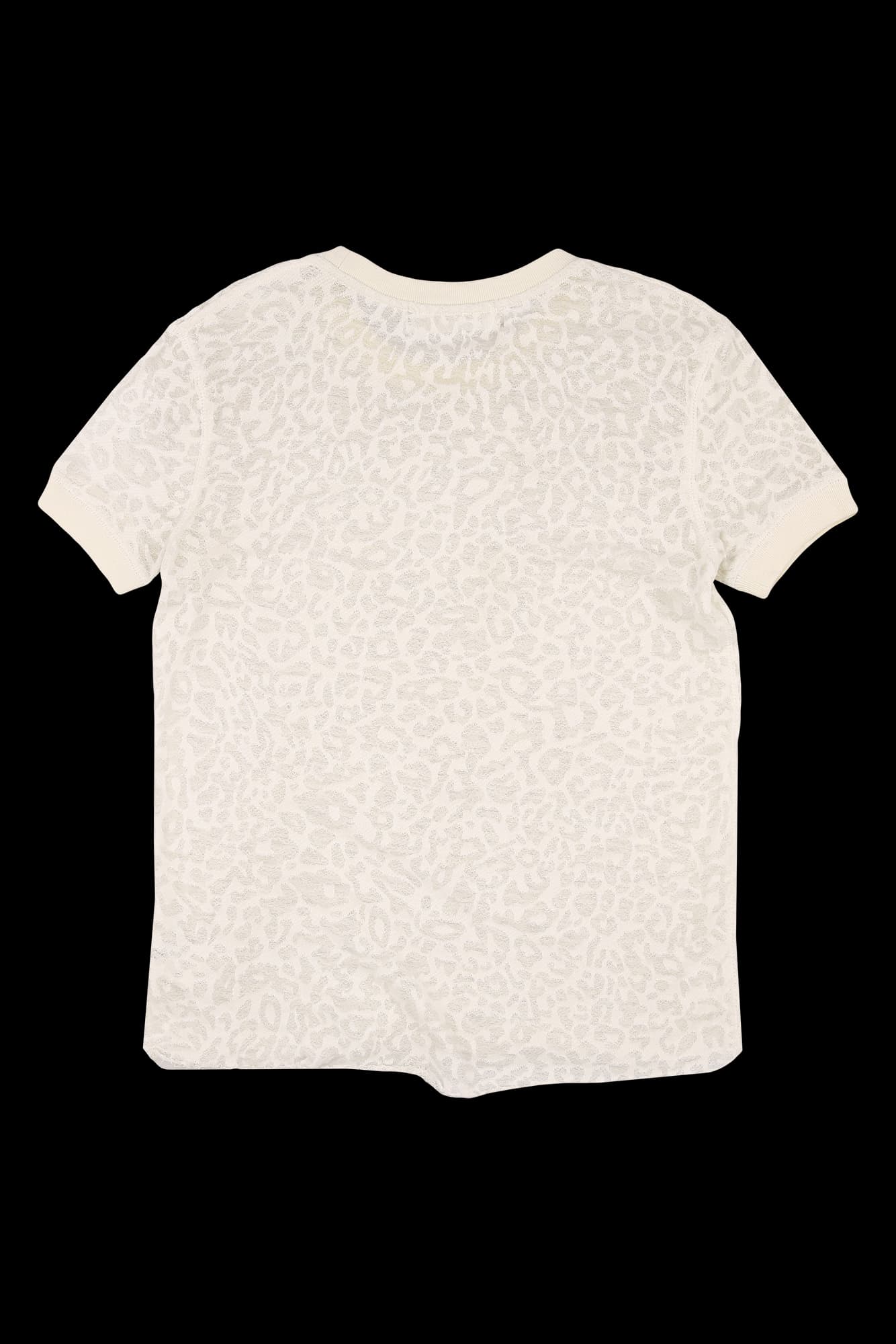 레오파드 패턴 반팔 티셔츠