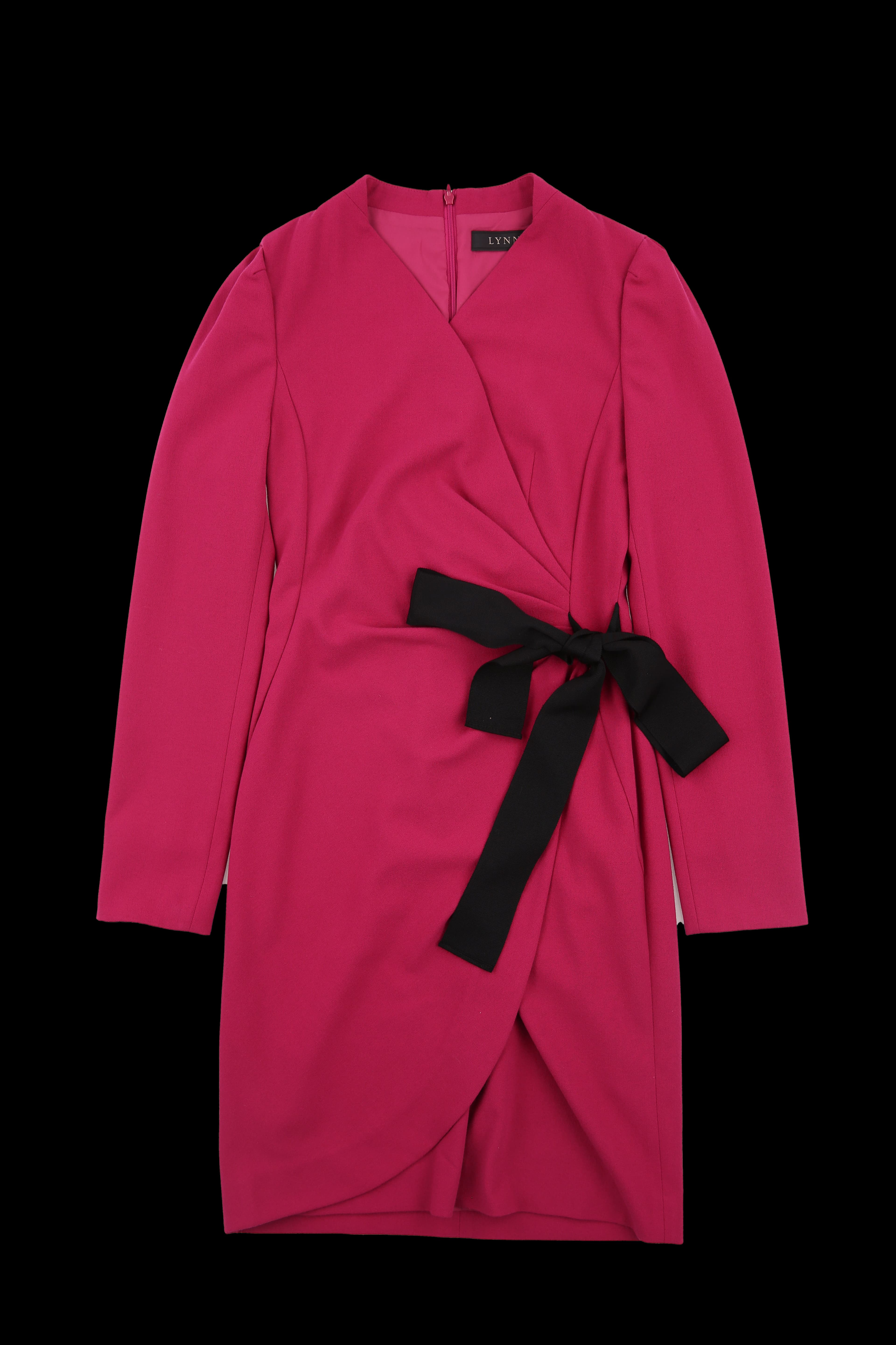 스트랩 셔링 긴팔 원피스