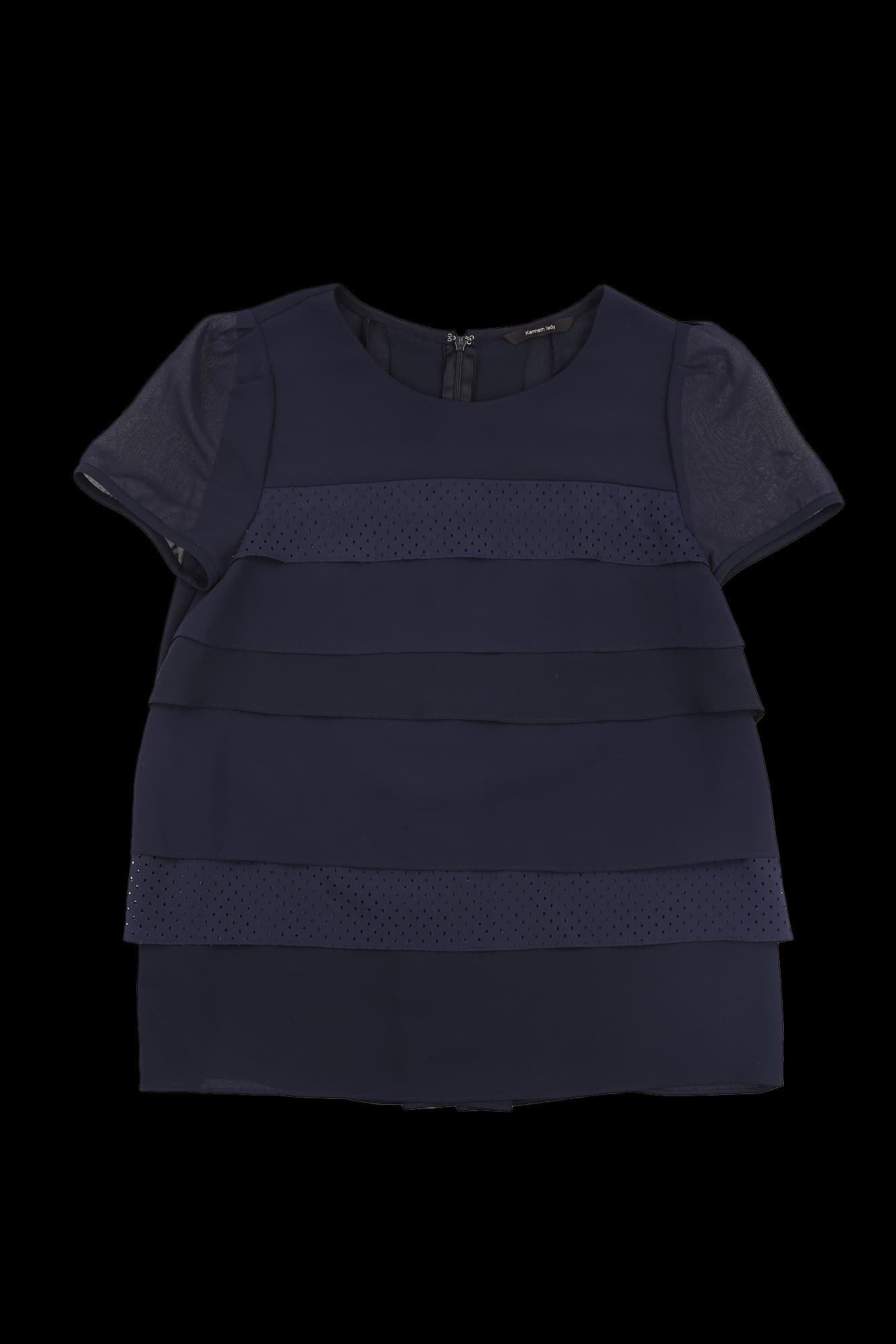 펀칭 포인트 블라우스