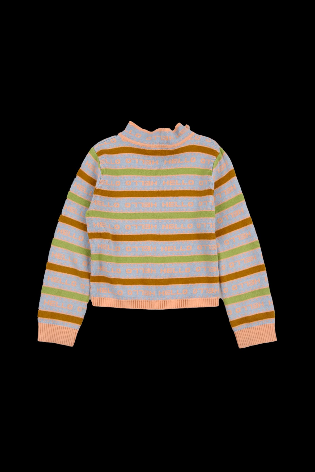 [키즈] 배색 타이 긴팔 니트