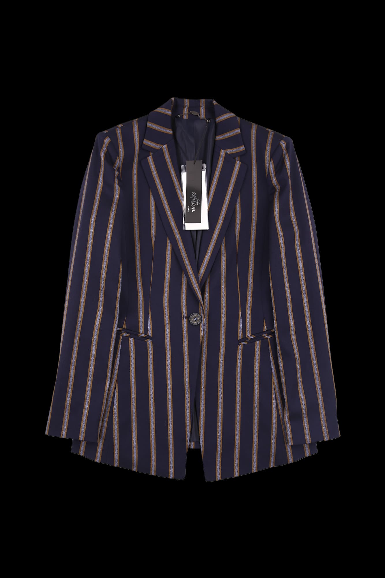 [새상품]스트라이프 절개 재킷