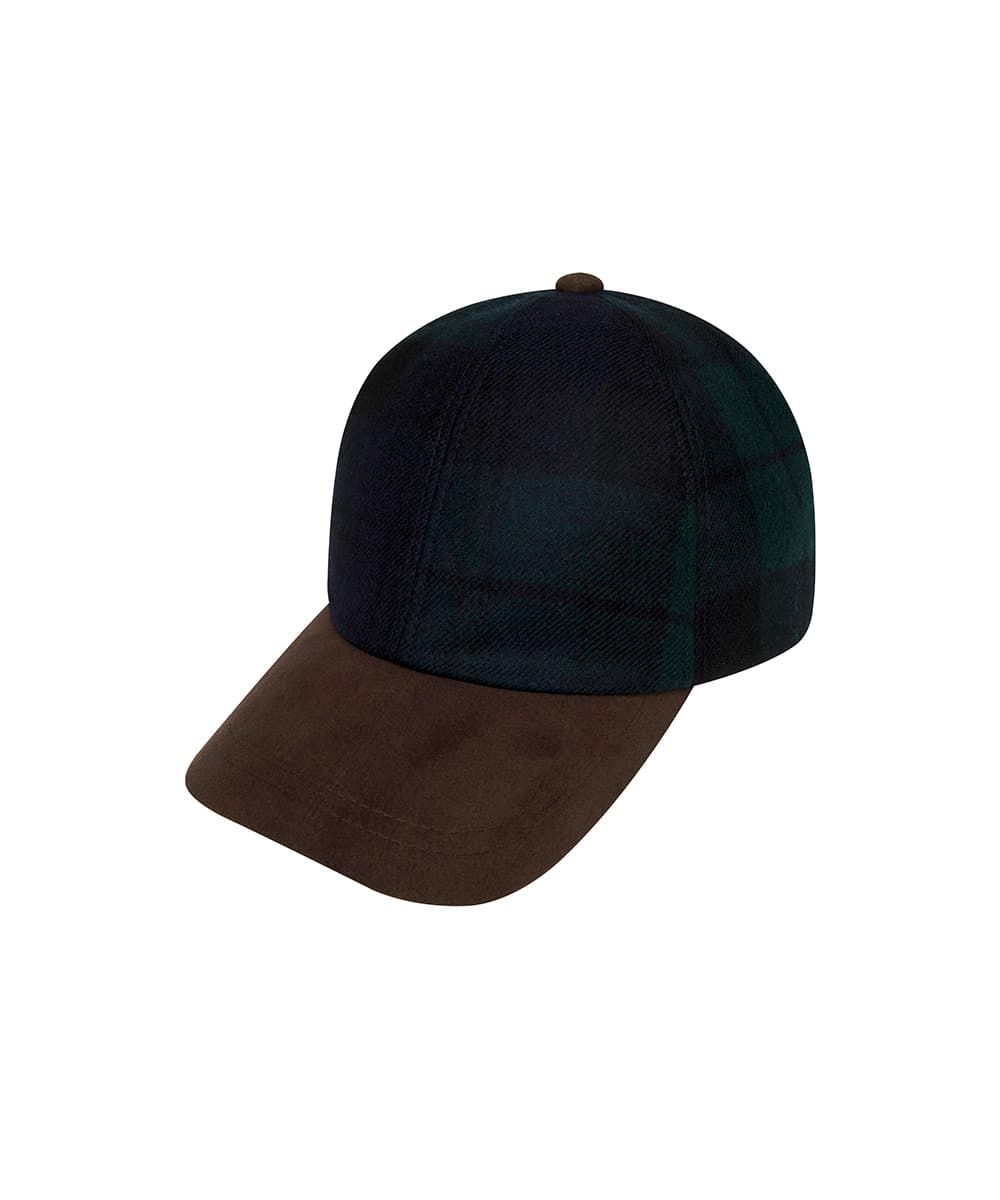 아브라함문 UNISEX 타탄체크 볼 캡(GREEN)