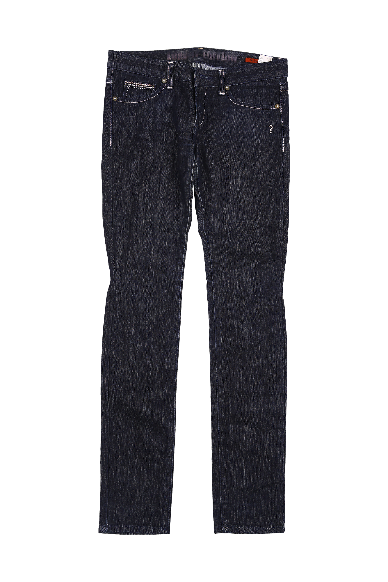 핑크큐빅 데님 팬츠