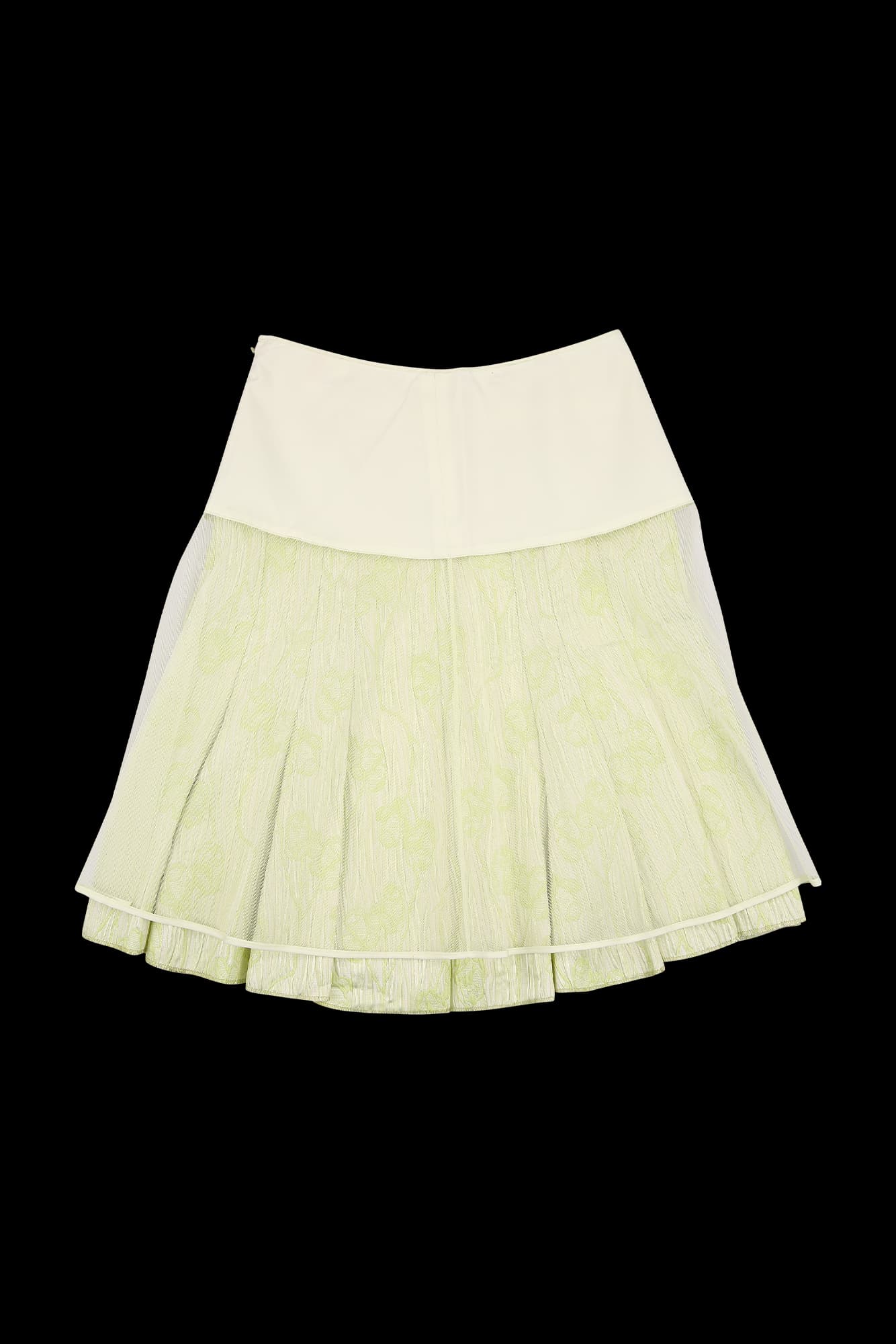 단추 포인트 스커트