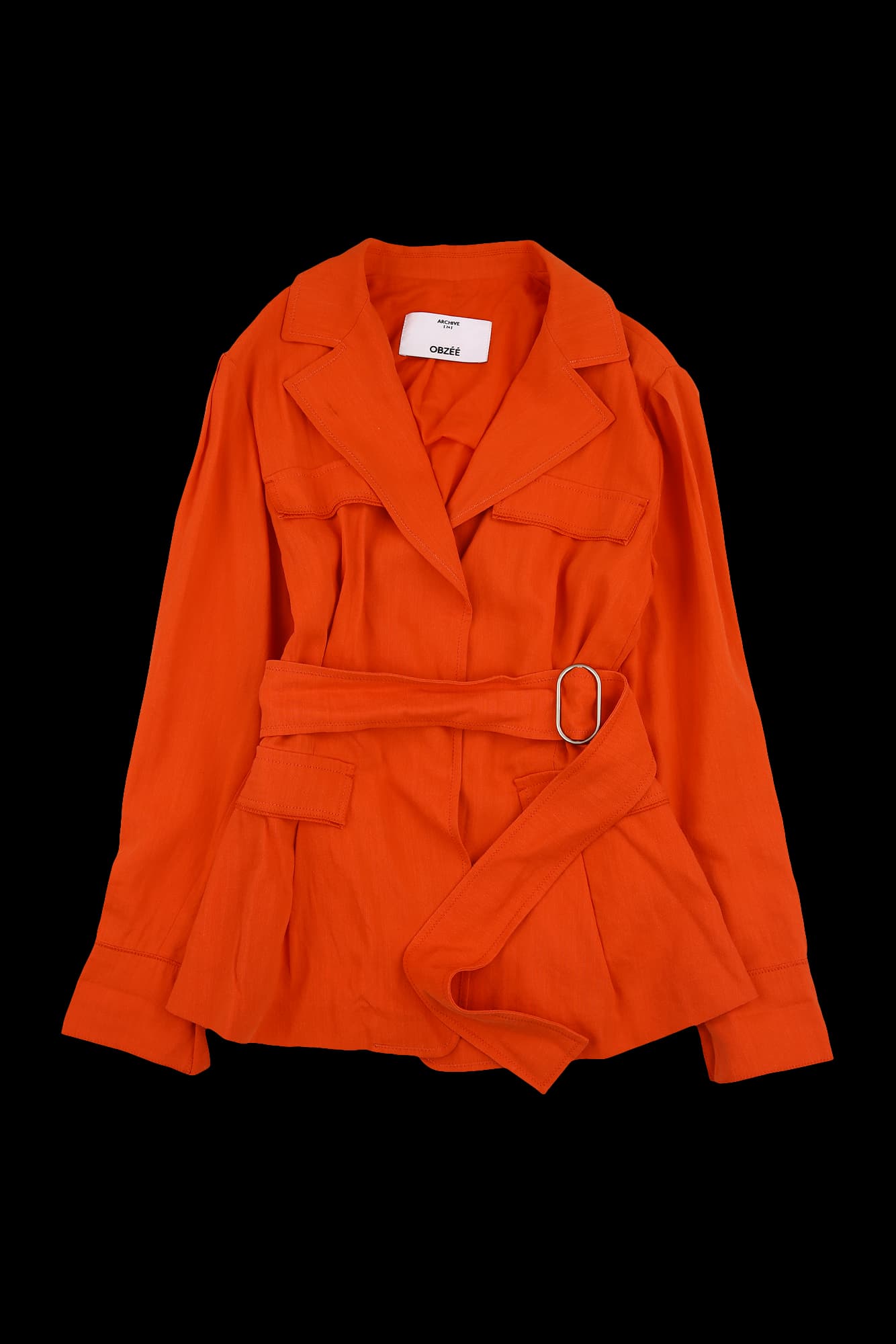 벨티드 긴팔자켓