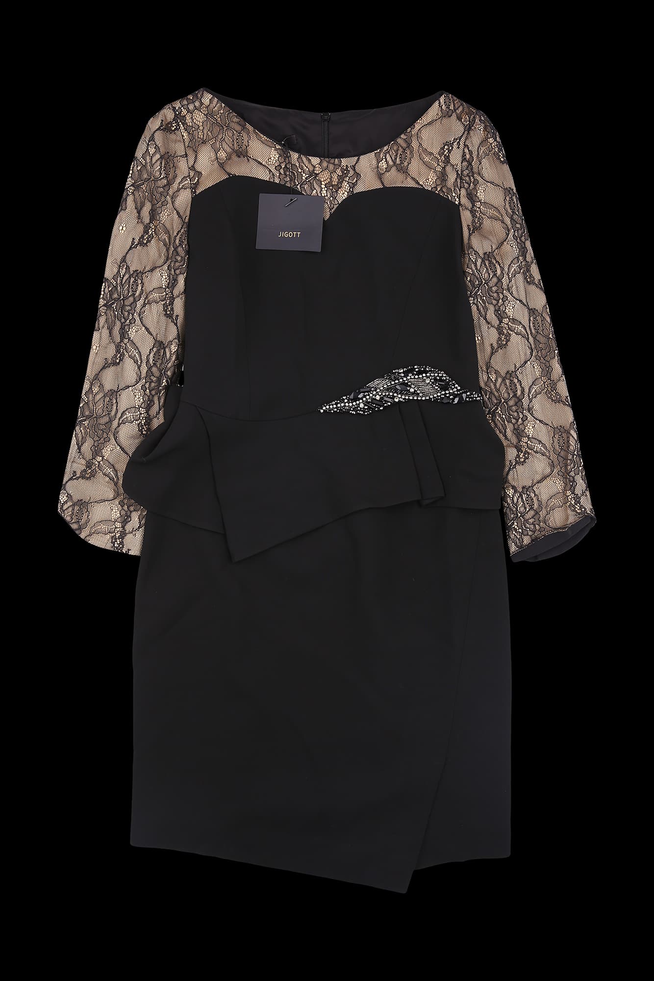 [새상품] 긴팔 레이어드 원피스