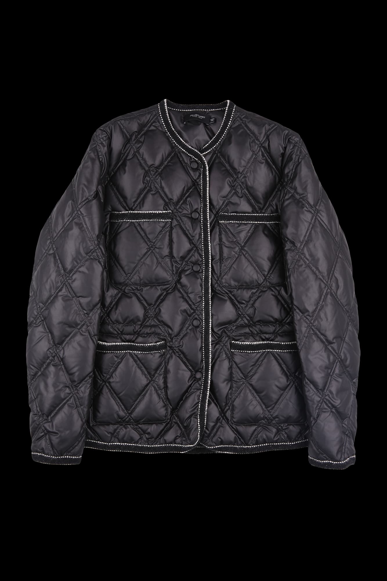 퀼티드 구스 패딩 점퍼