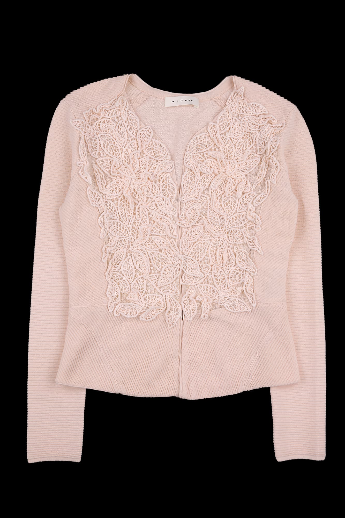 프릴 긴팔 가디건