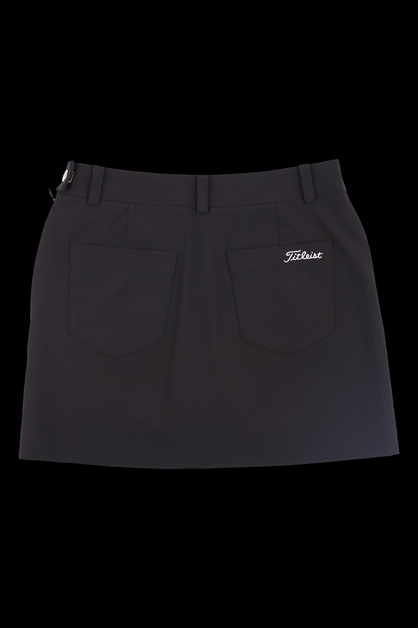 슬릿 배색 시보리 스커트