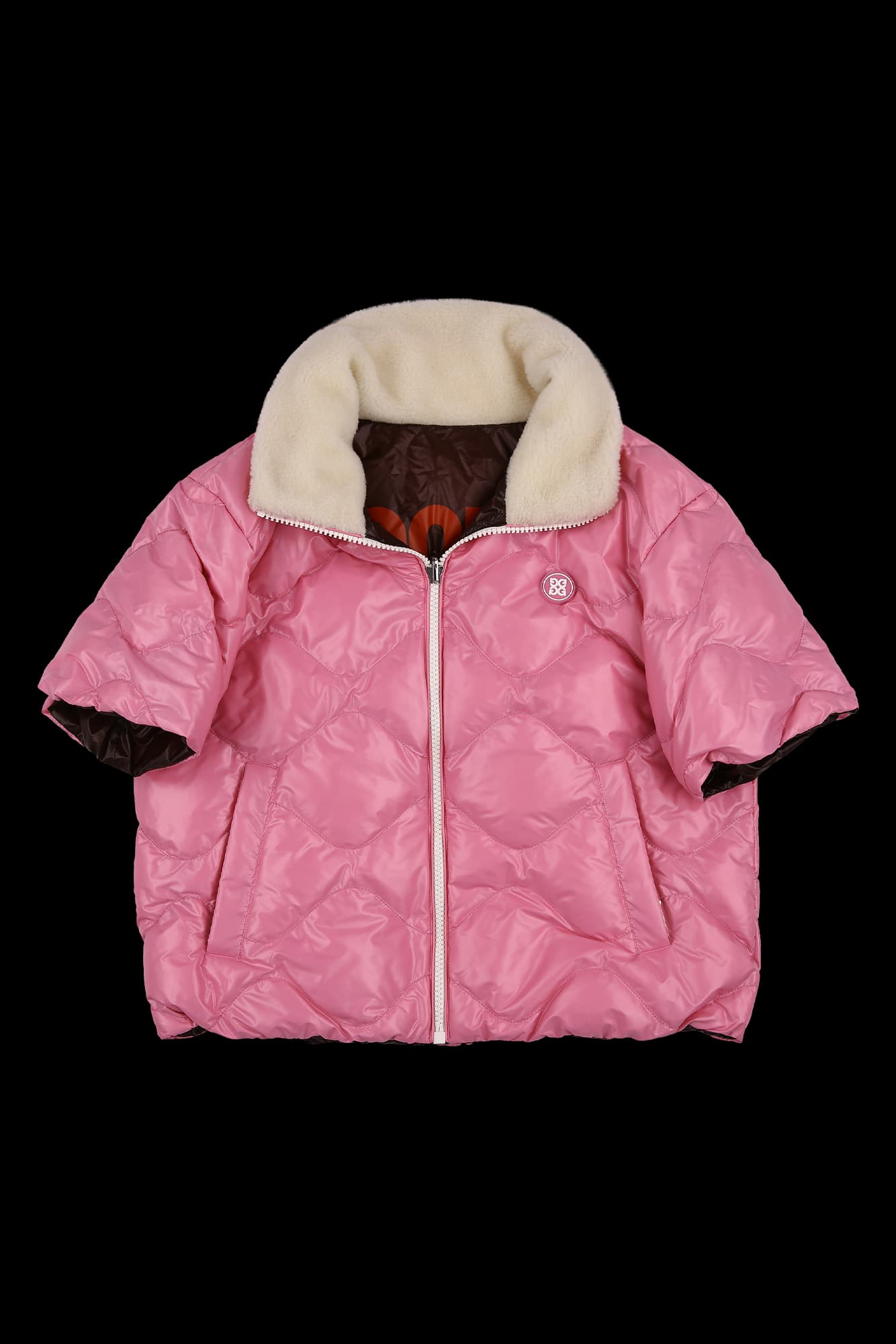 구스다운 리버시블 후드 점퍼