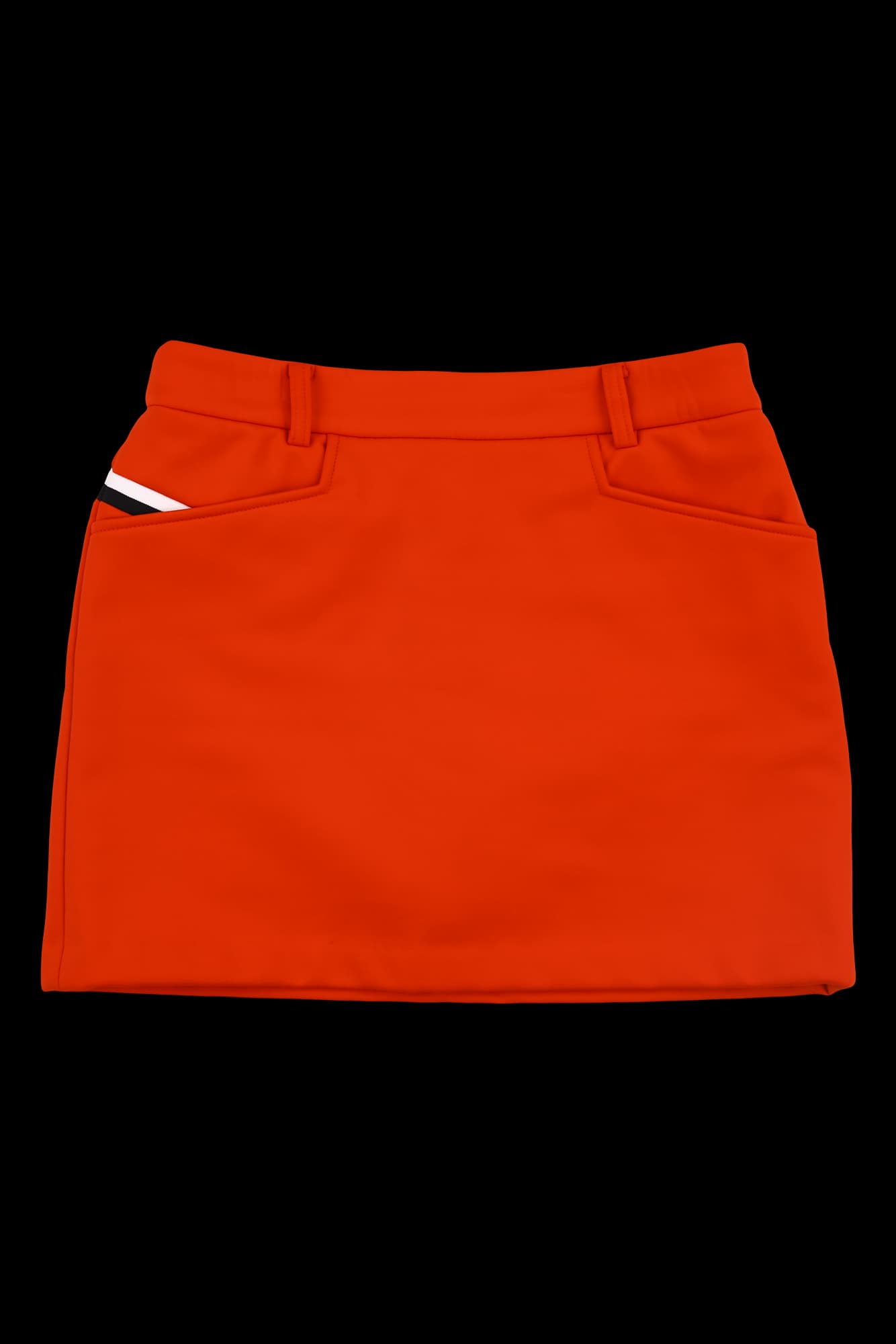 밴딩 배색 스커트