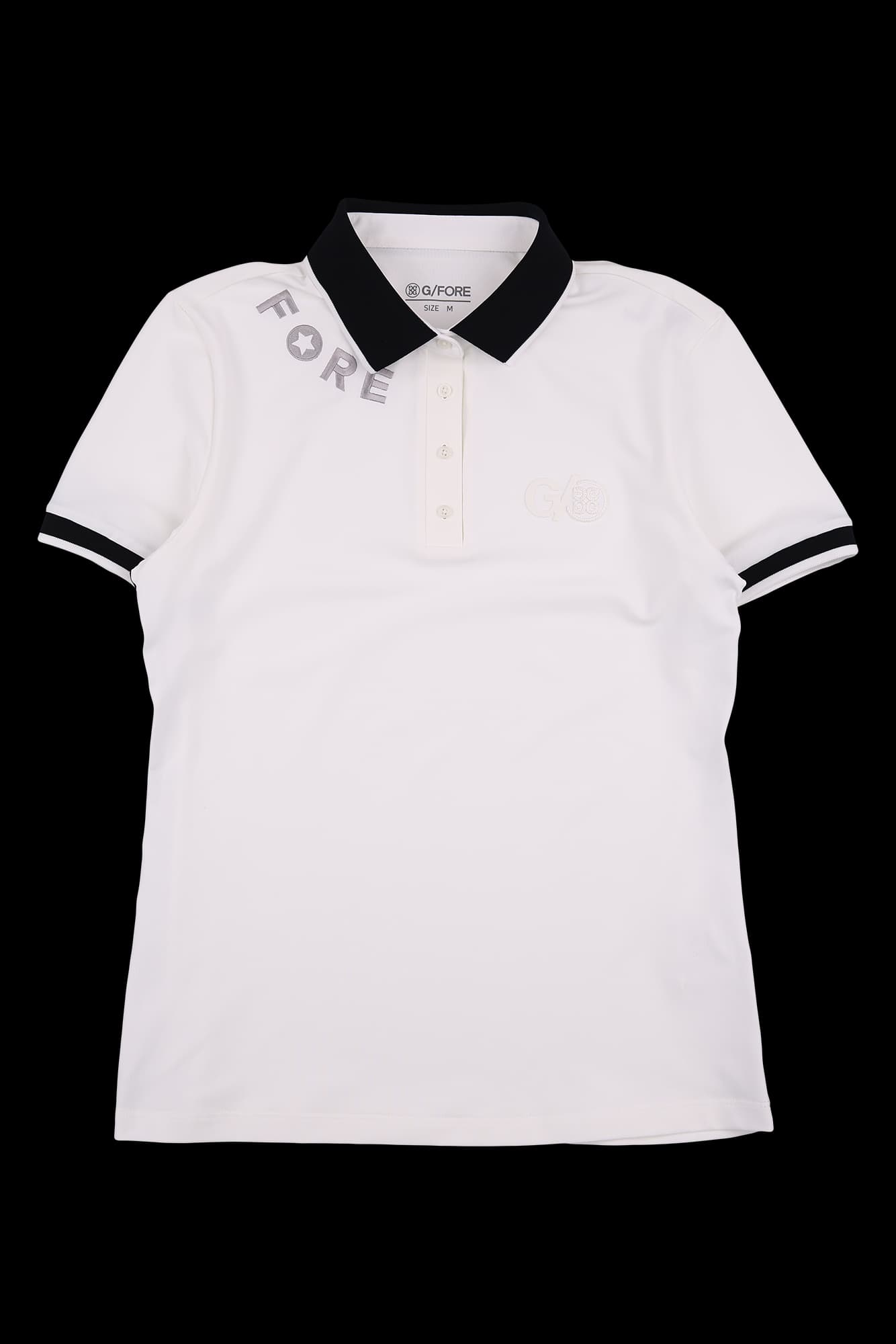 배색라인 카라 티셔츠