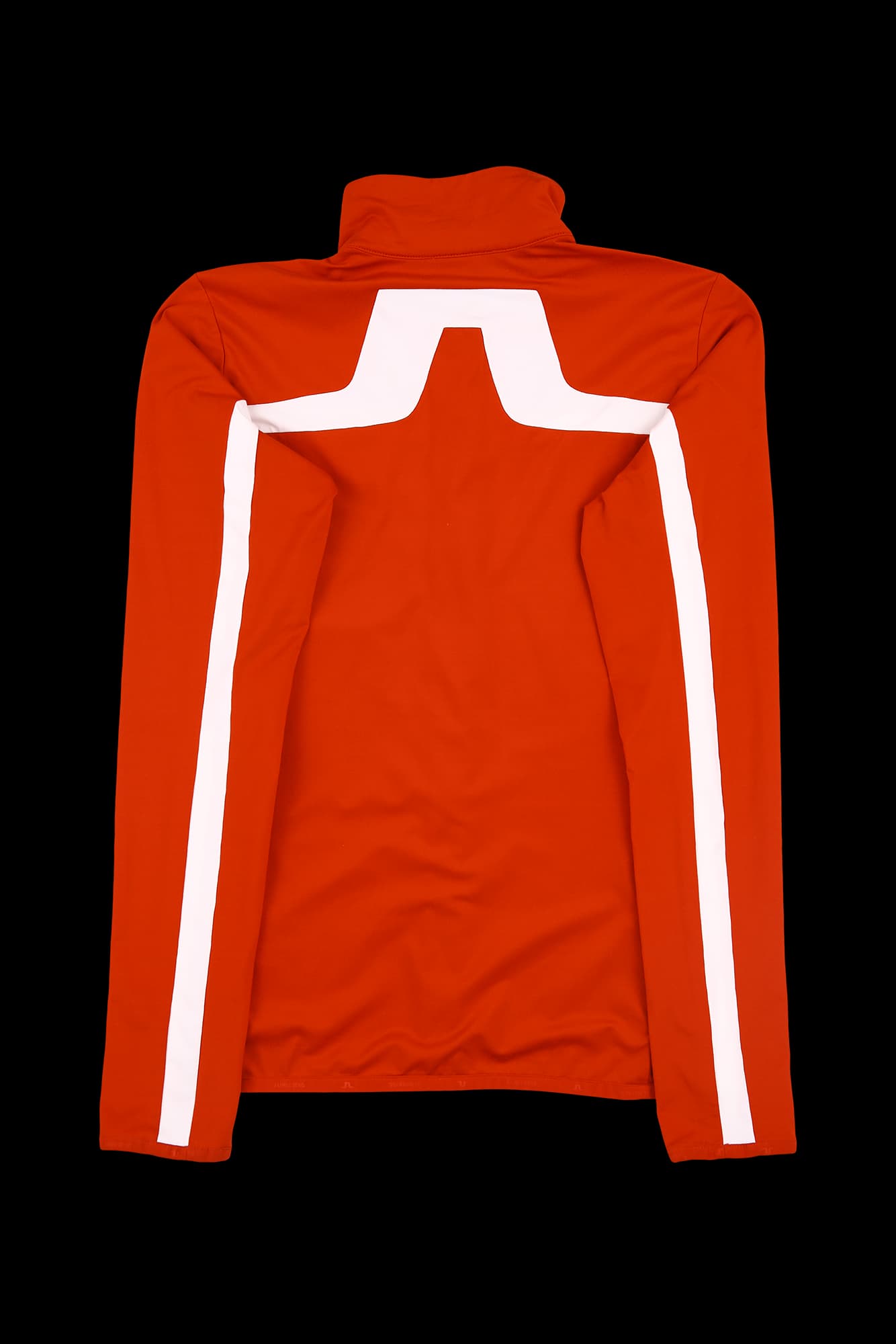 배색 라인 소매 집업