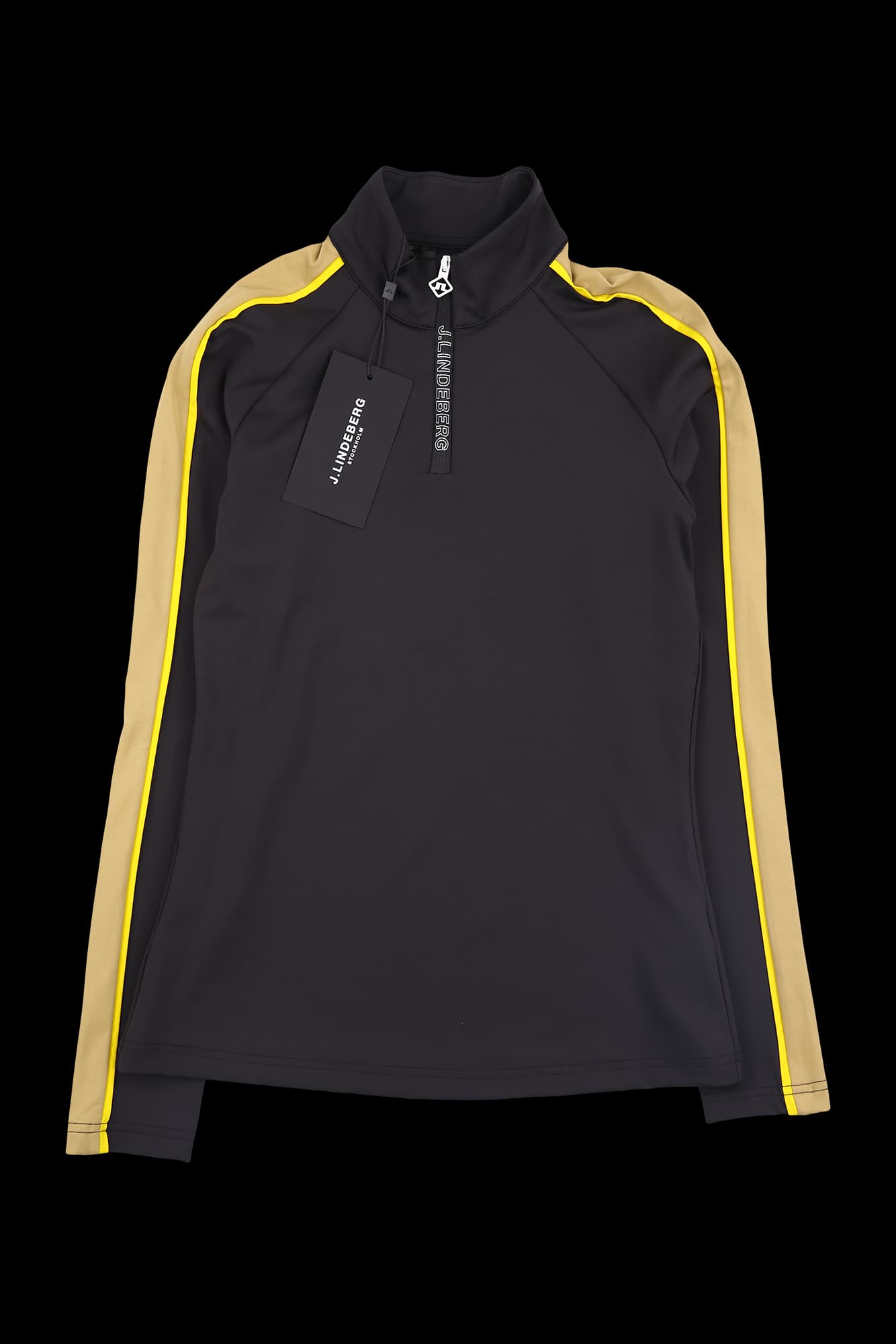 [새상품] 배색 하프집업 티셔츠