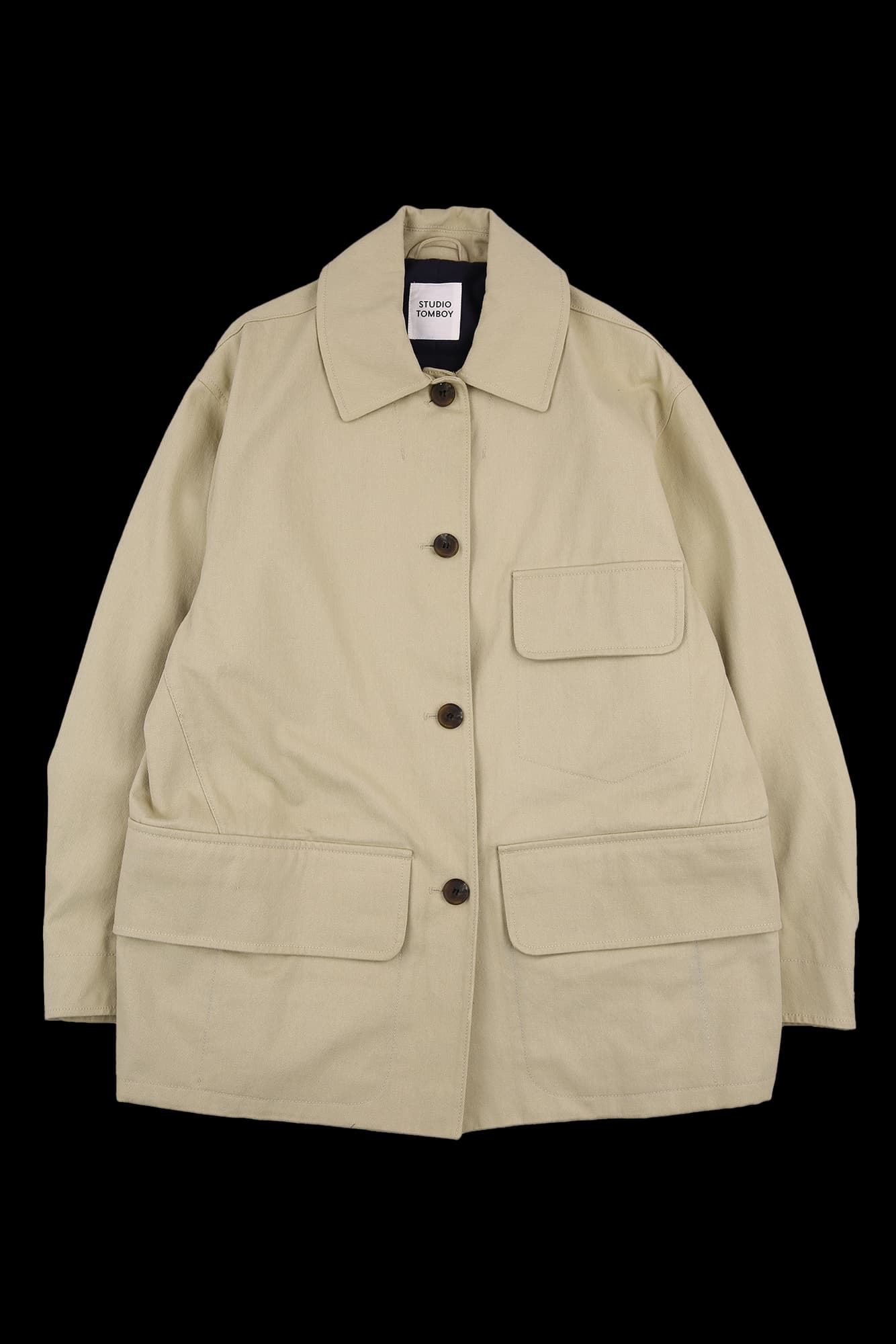 포켓 코튼 자켓