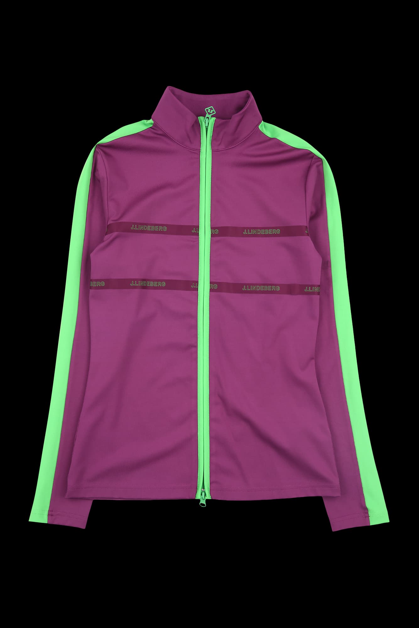 로고 배색 집업 자켓