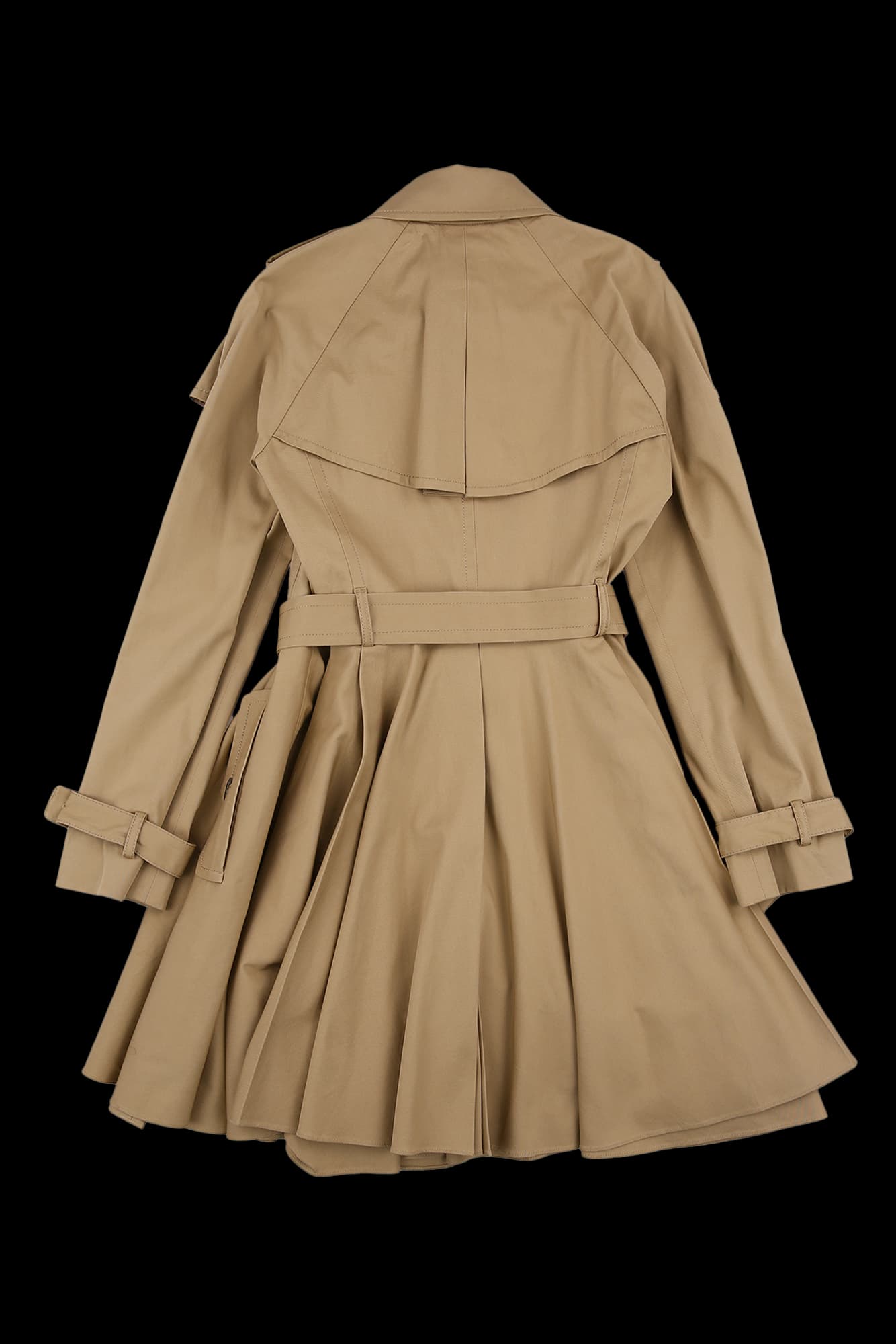 투버튼 벨트 코트