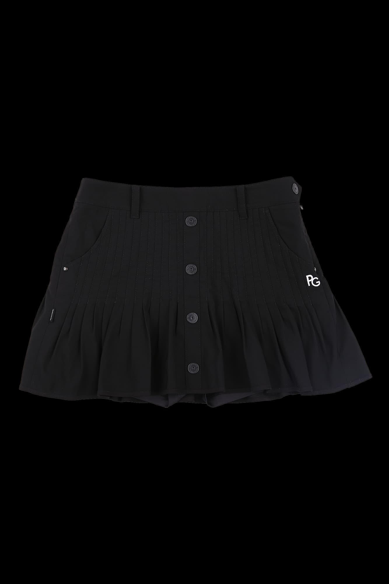 스티치 플레어 스커트