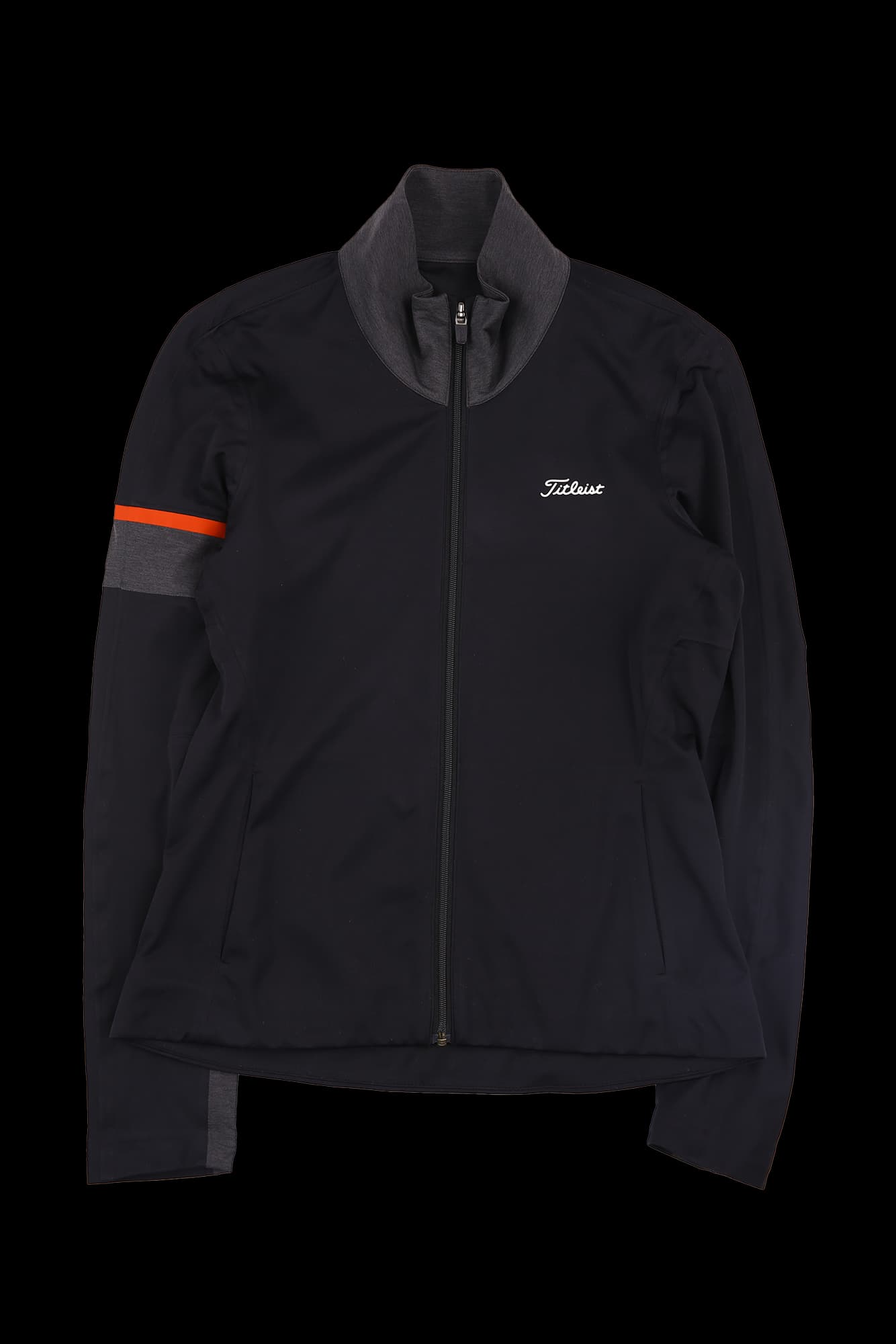 배색 집업 자켓