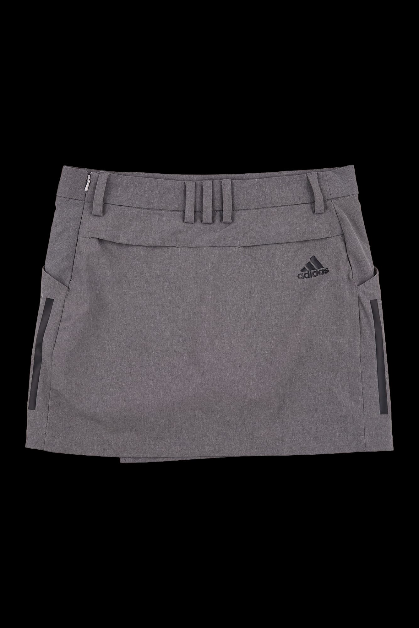 블랙 삼선 스커트