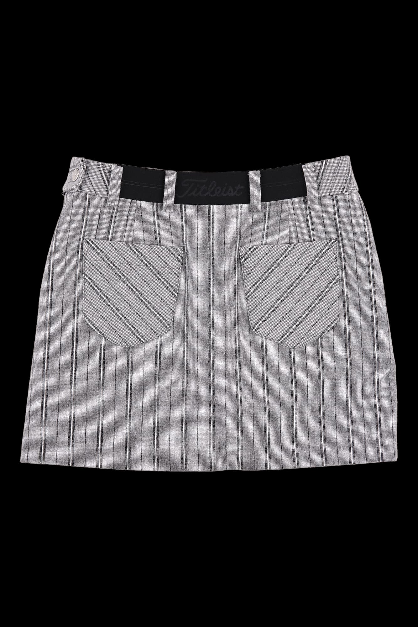 스트라이프 기모 스커트