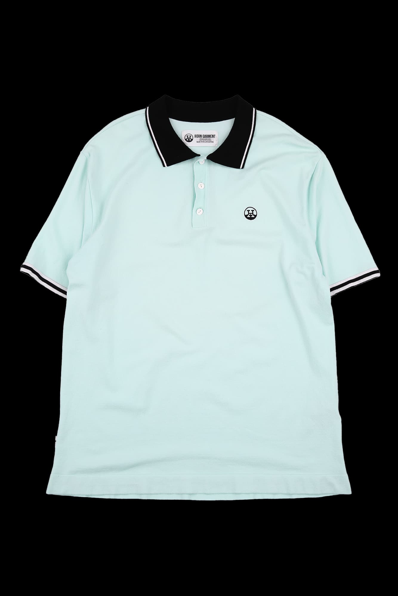 [남성] 배색 카라 니트