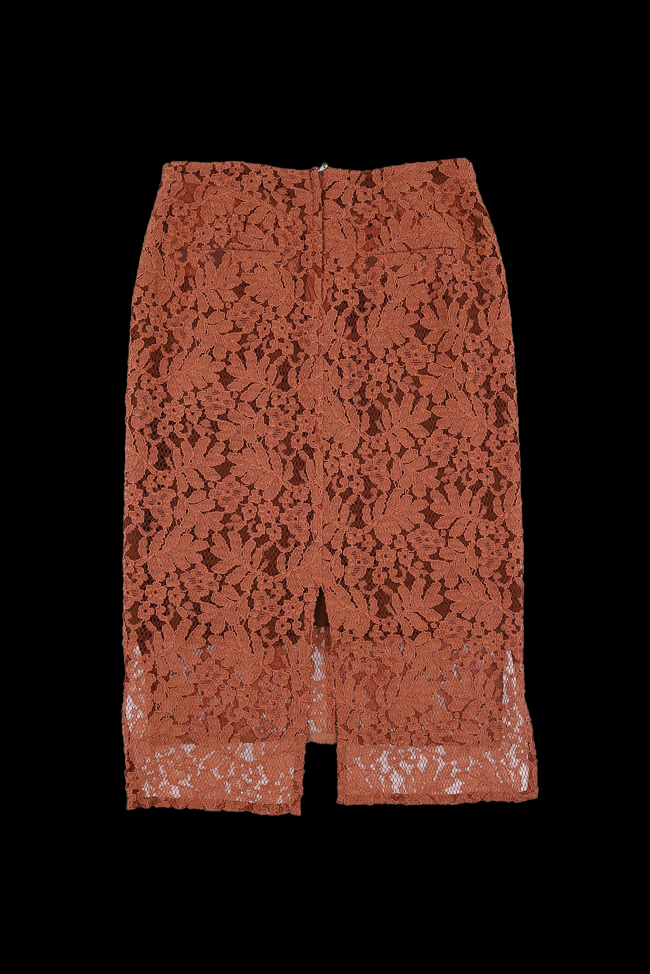 레이스 미디 스커트 